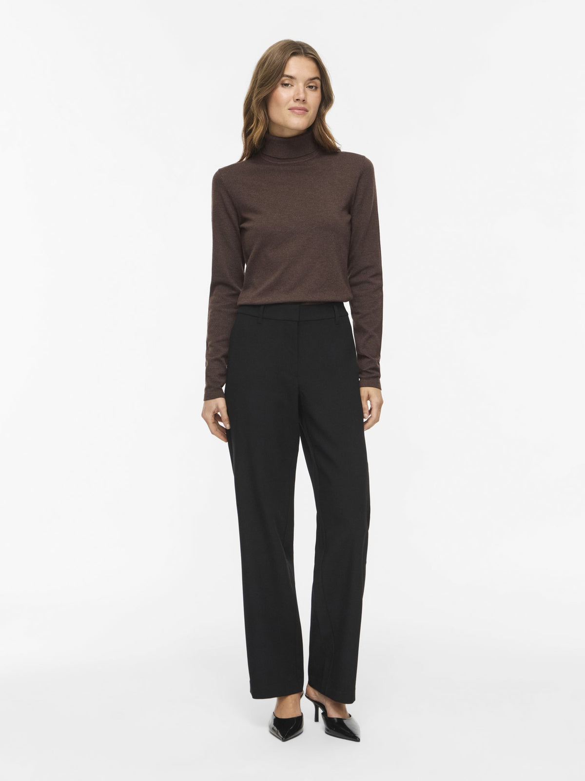 VILA Longsleeve Coffee Bean/Melange