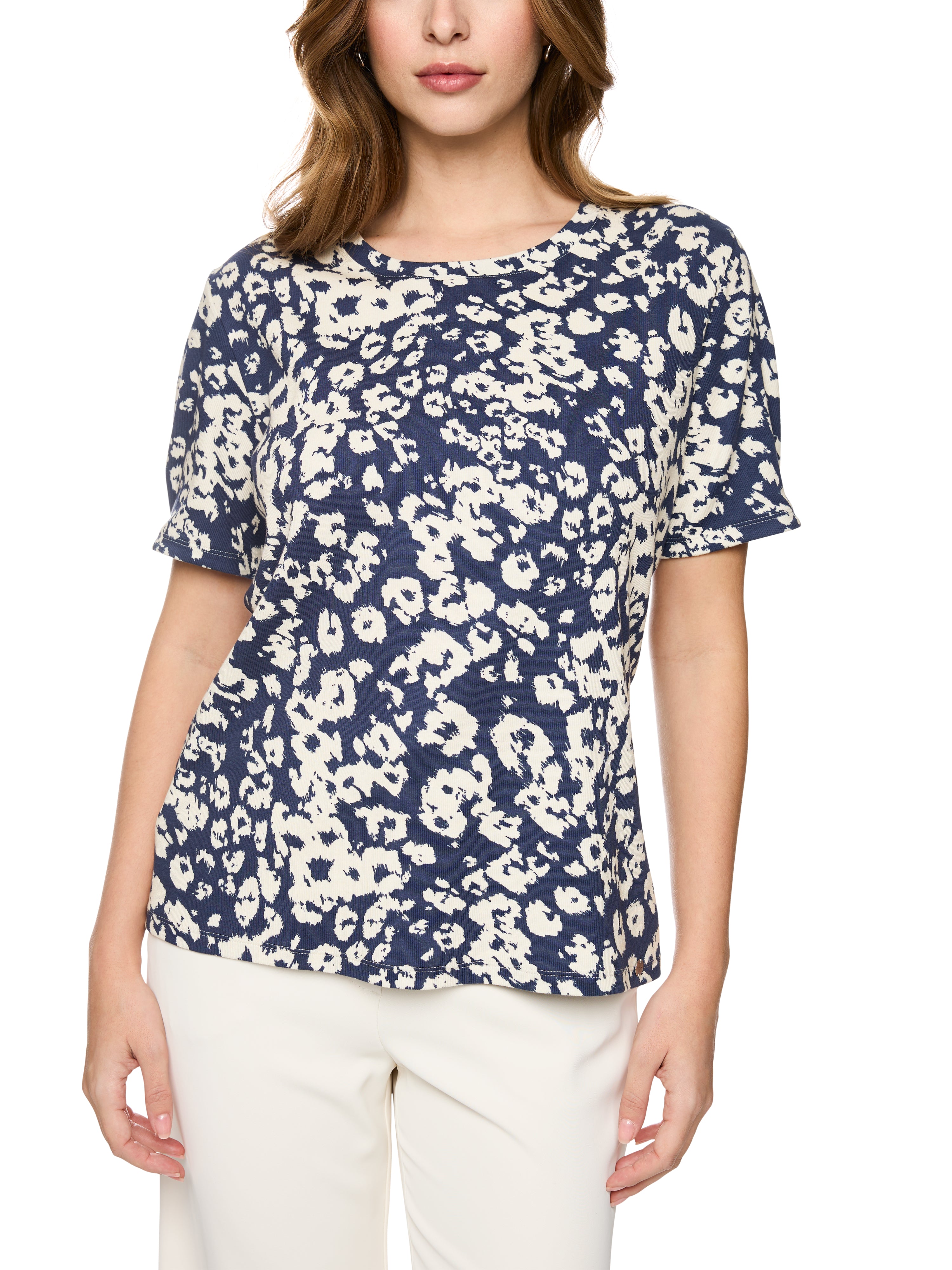 T-Shirt mit Leo-Print