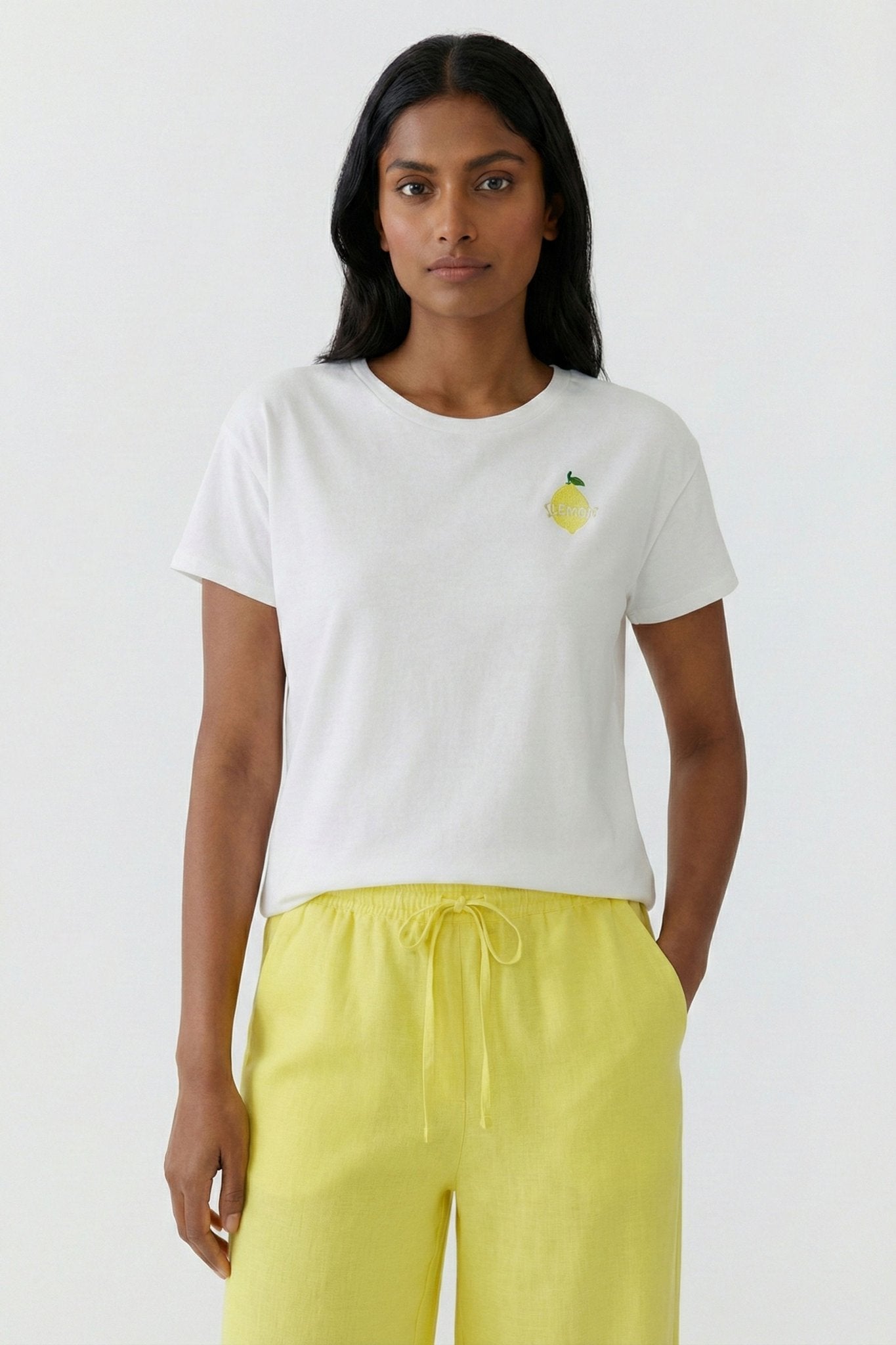 T-Shirt mit Zitronen-Print