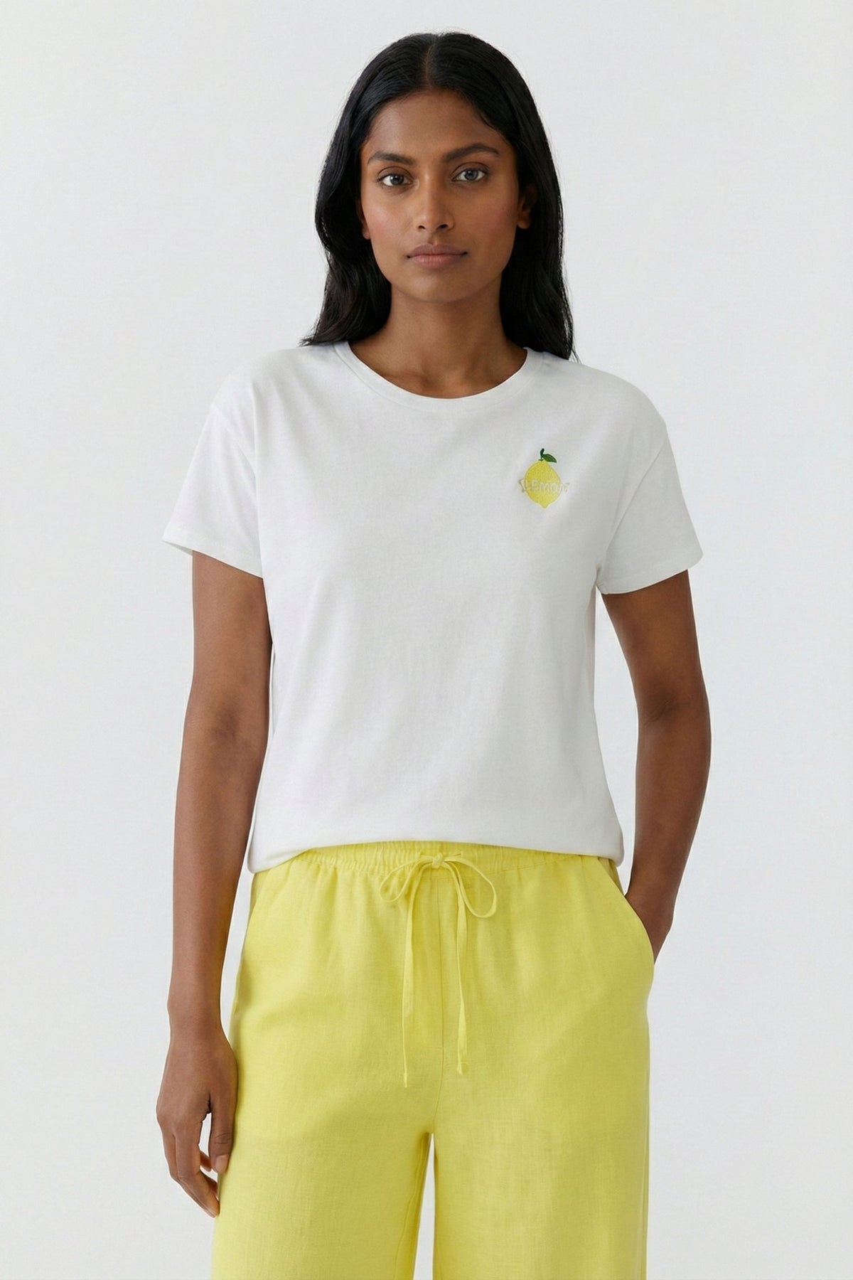 T-Shirt mit Zitronen-Print