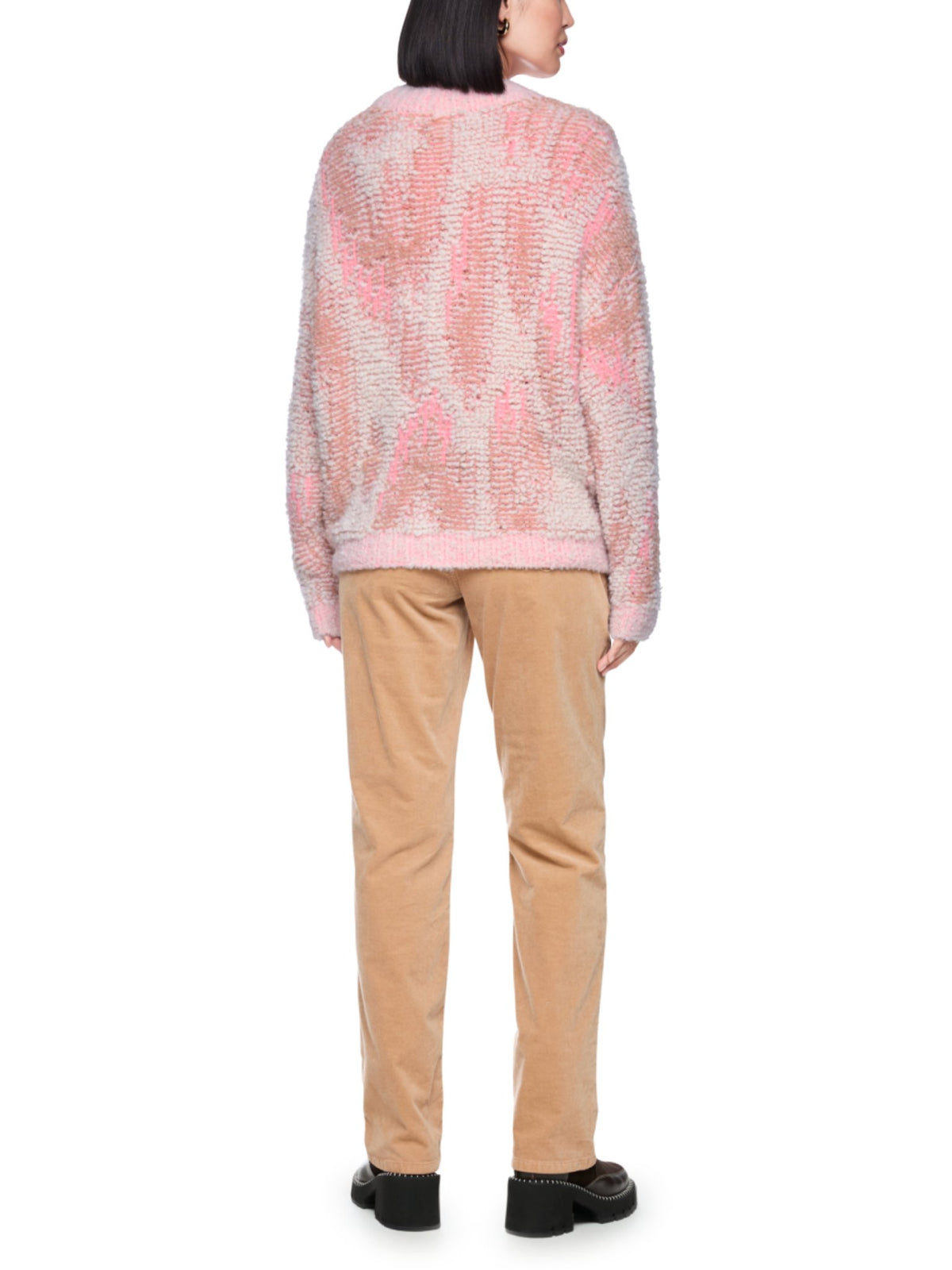 Bouclé-Cardigan mit Alpaka