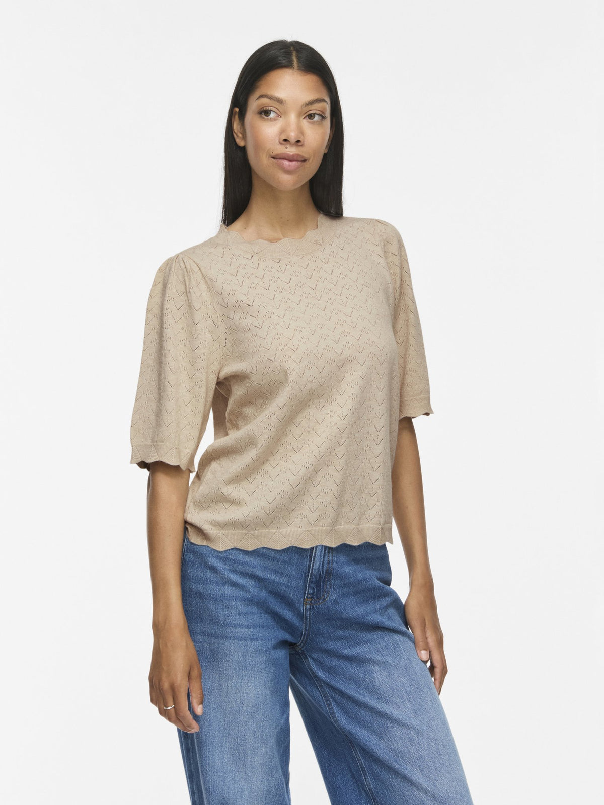 Kurzarm Strickpullover VIEMI