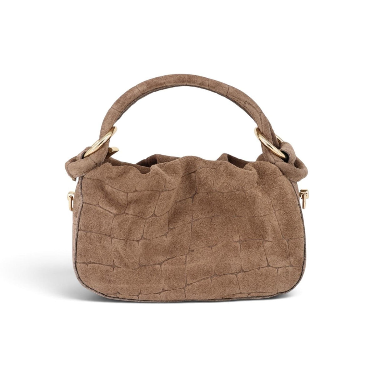 Ledertasche mit Krokoprägung