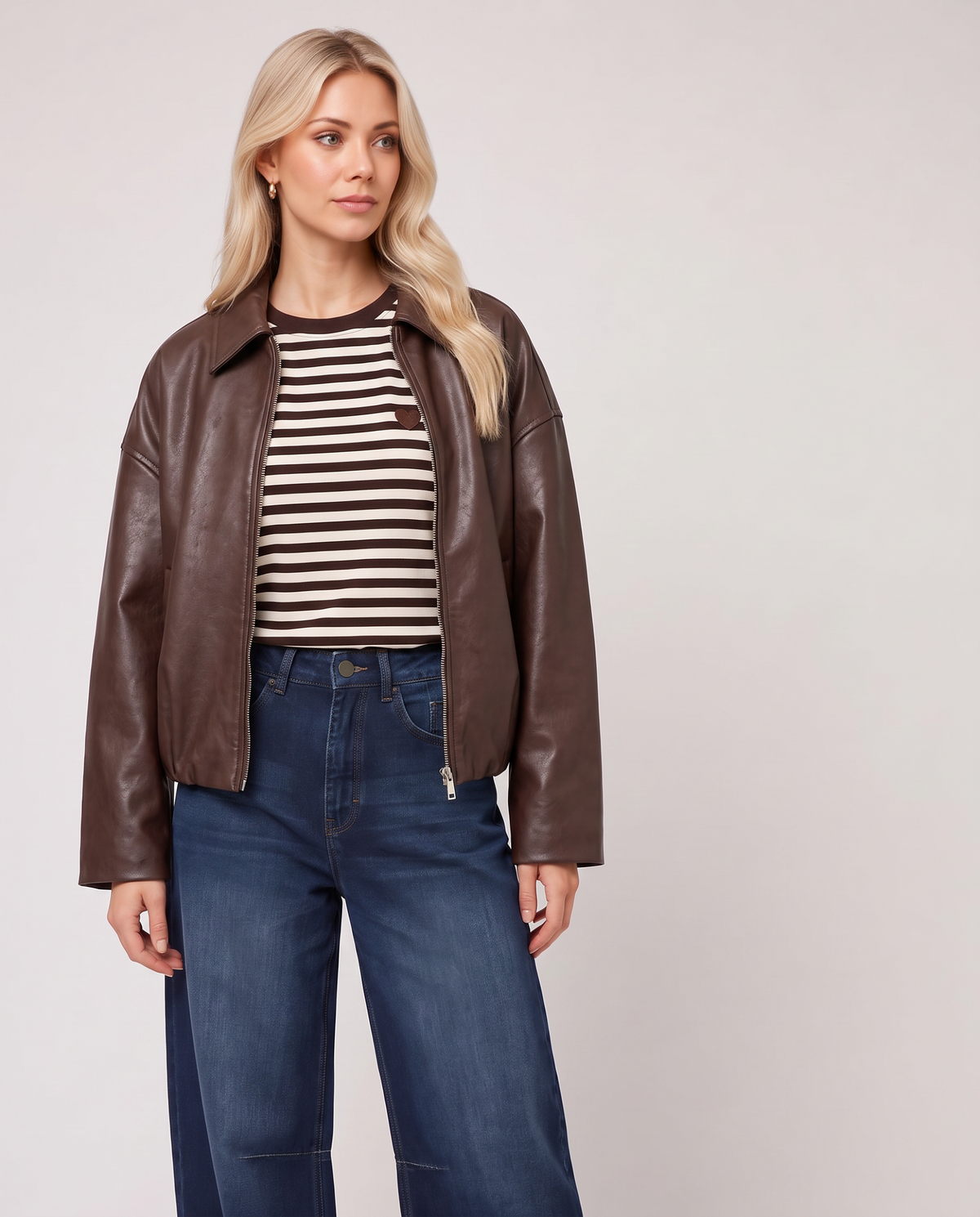 Kunstlederjacke