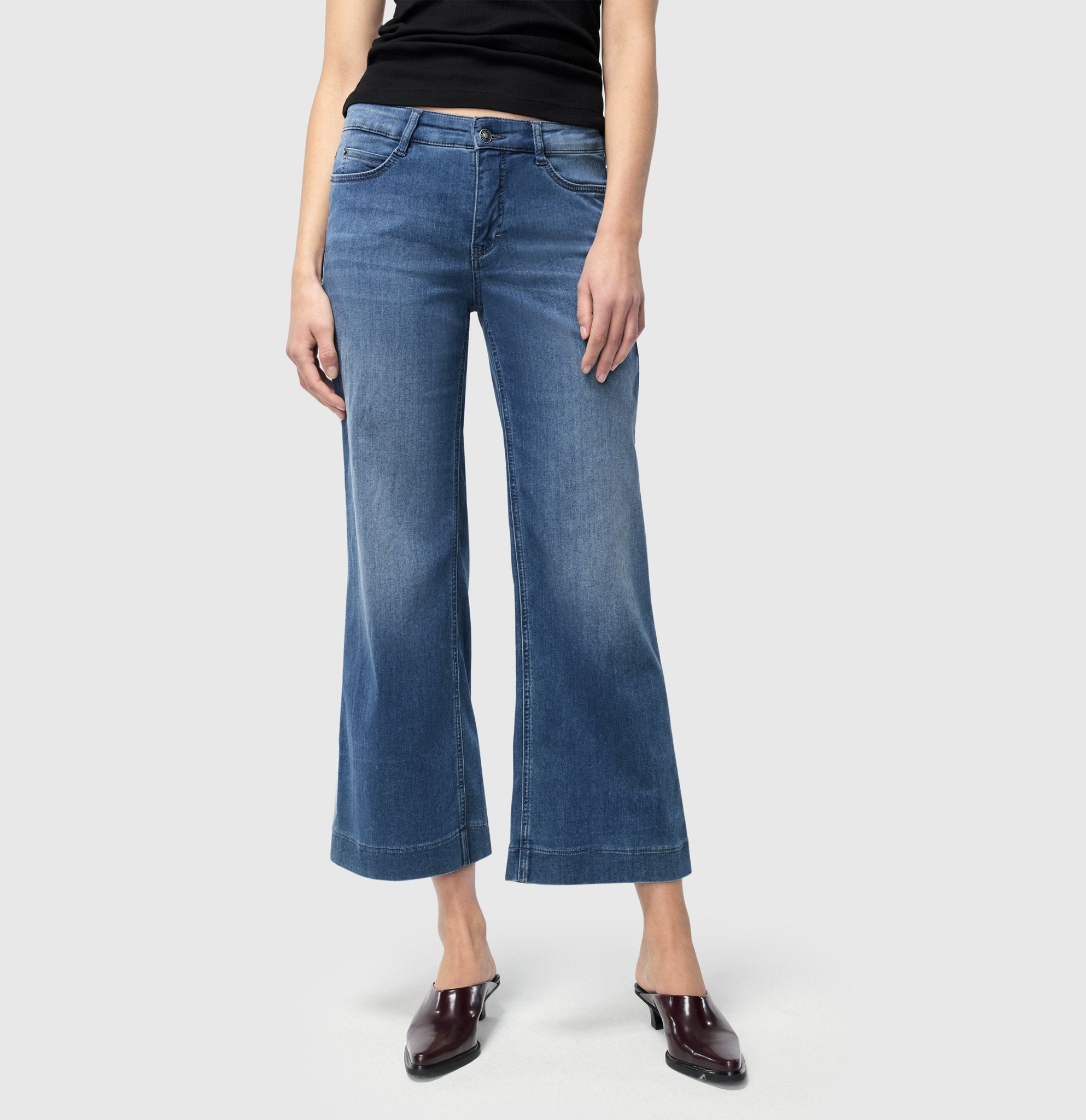 MAC Wide Leg Storm Blue Authentic Wash