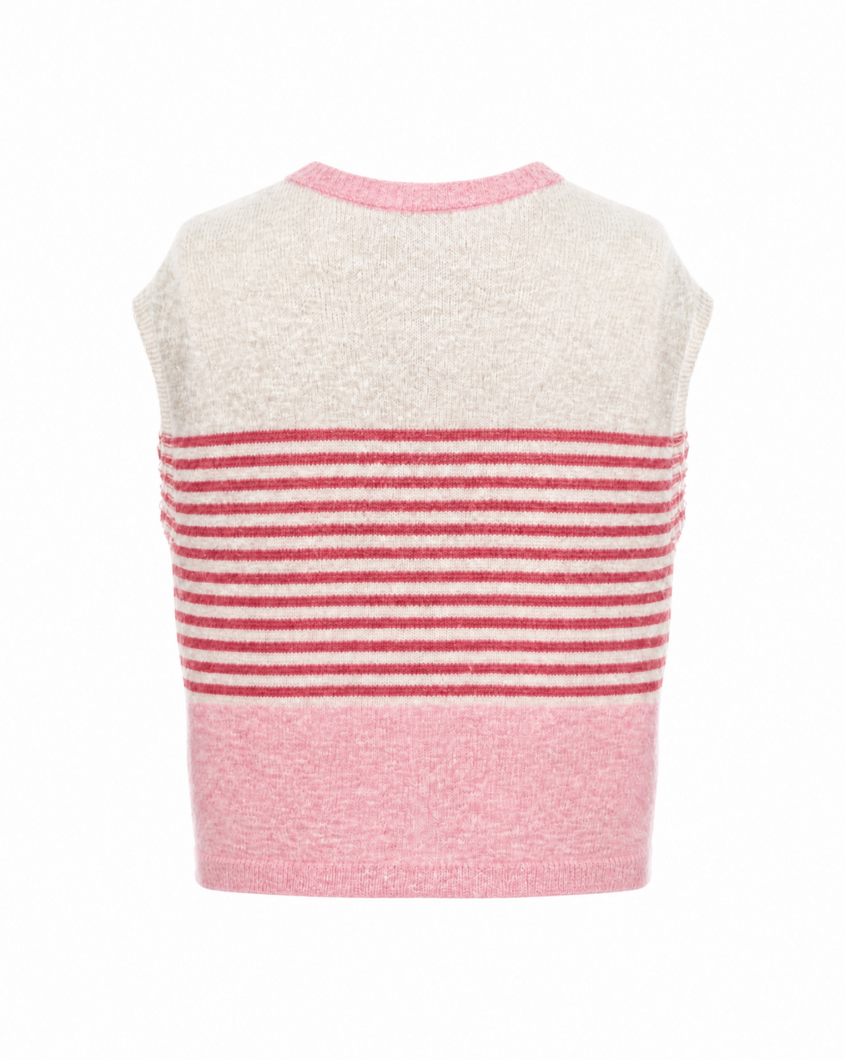 Strickweste mit Streifen