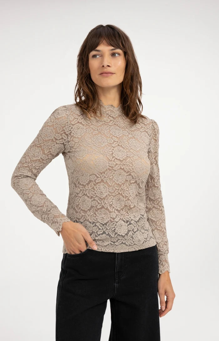 Longsleeve aus Spitze
