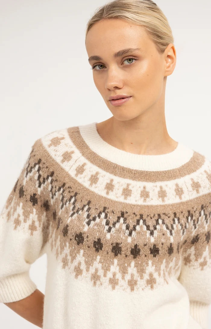 Strickpullover mit nordischem Muster