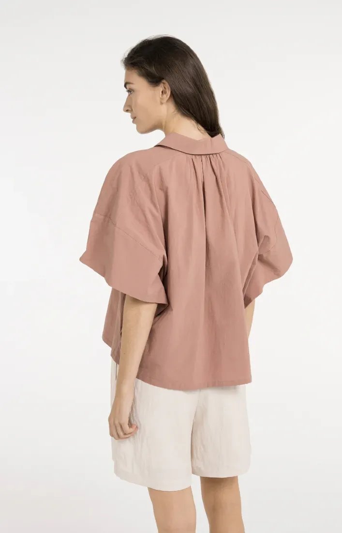 Oversize-Bluse mit weiten Ärmeln