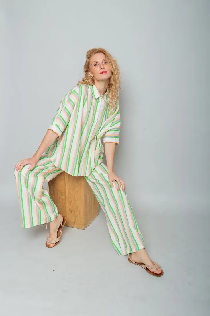 Bluse mit Streifen