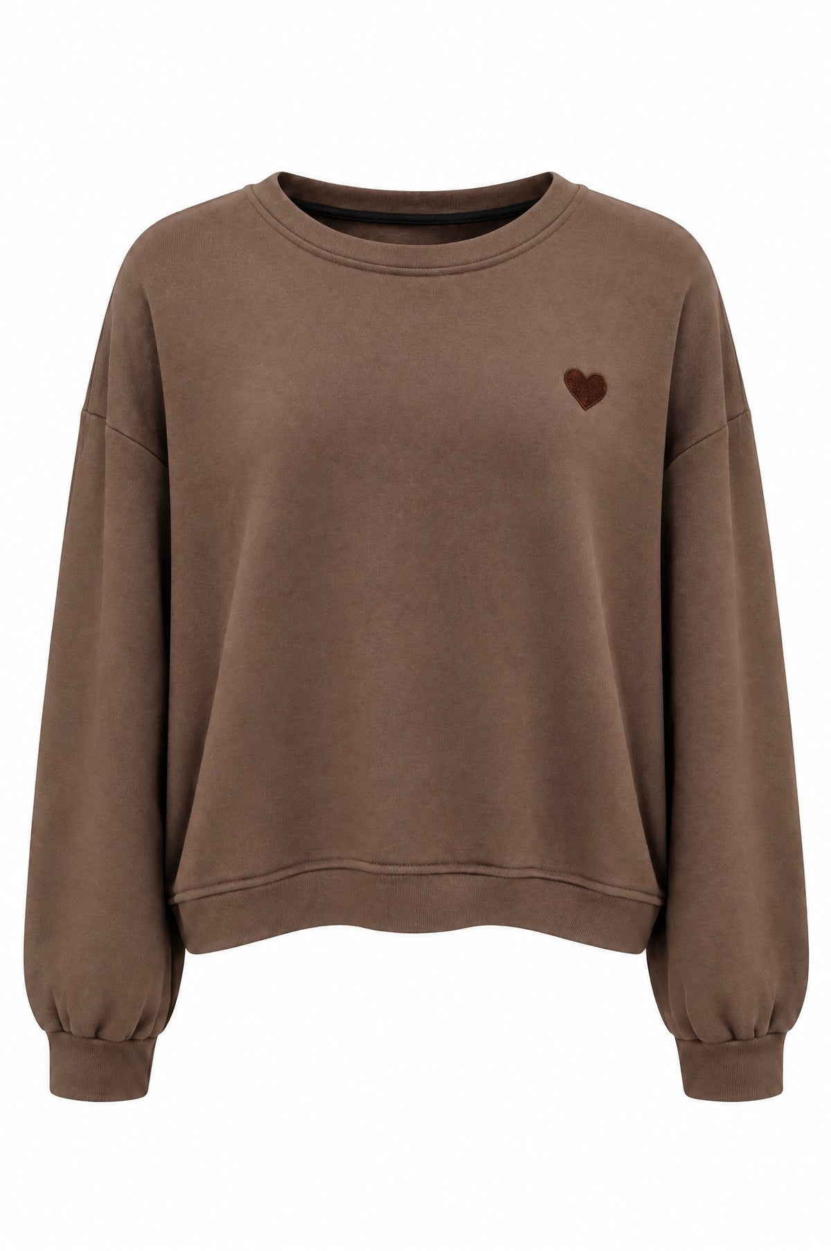 Sweatshirt mit Herzdetail