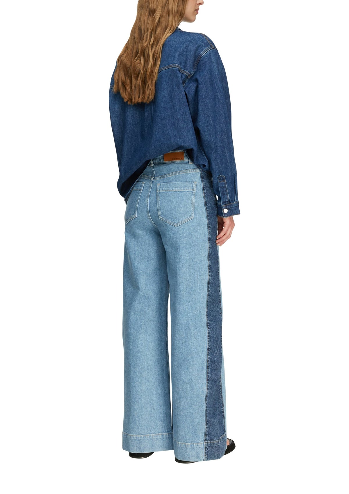 Comma Wide Leg Blue