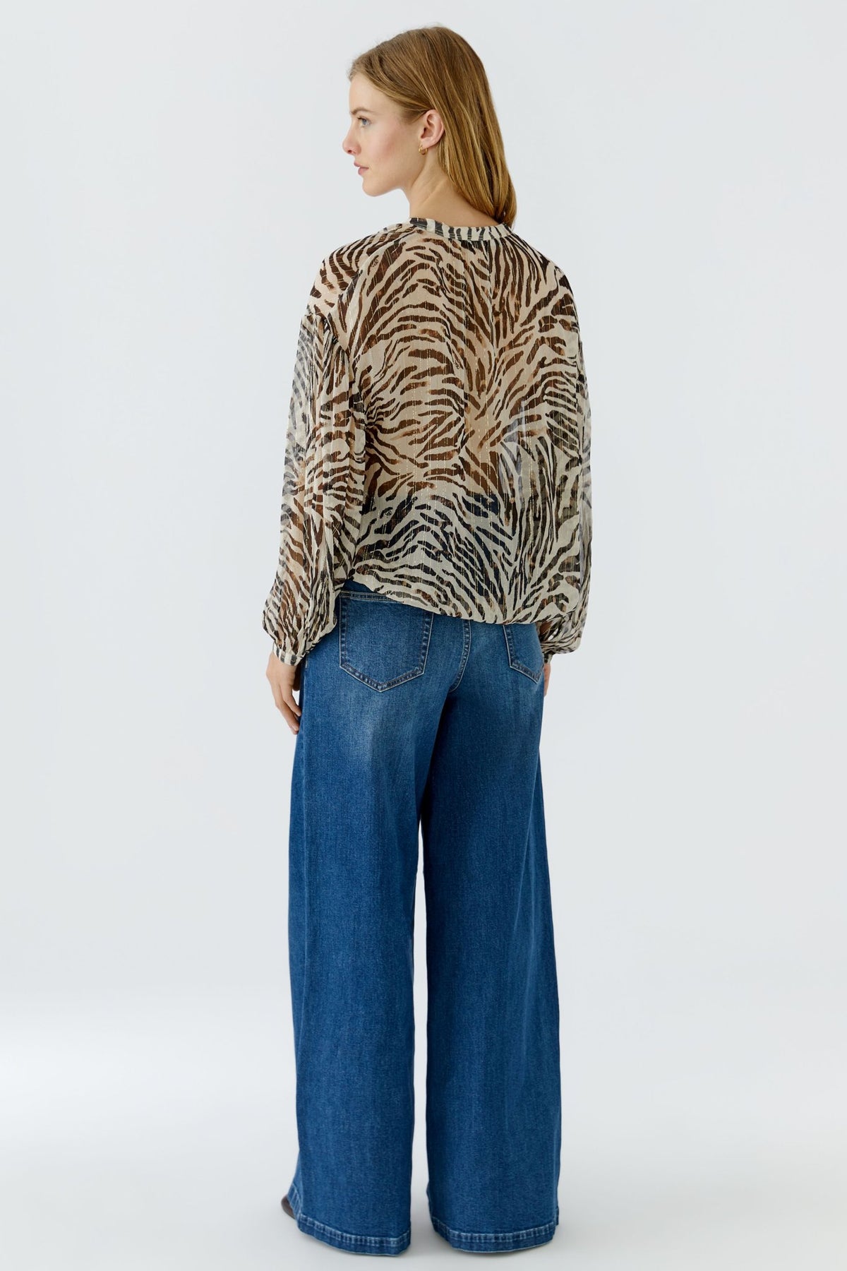Bluse mit Allover-Print
