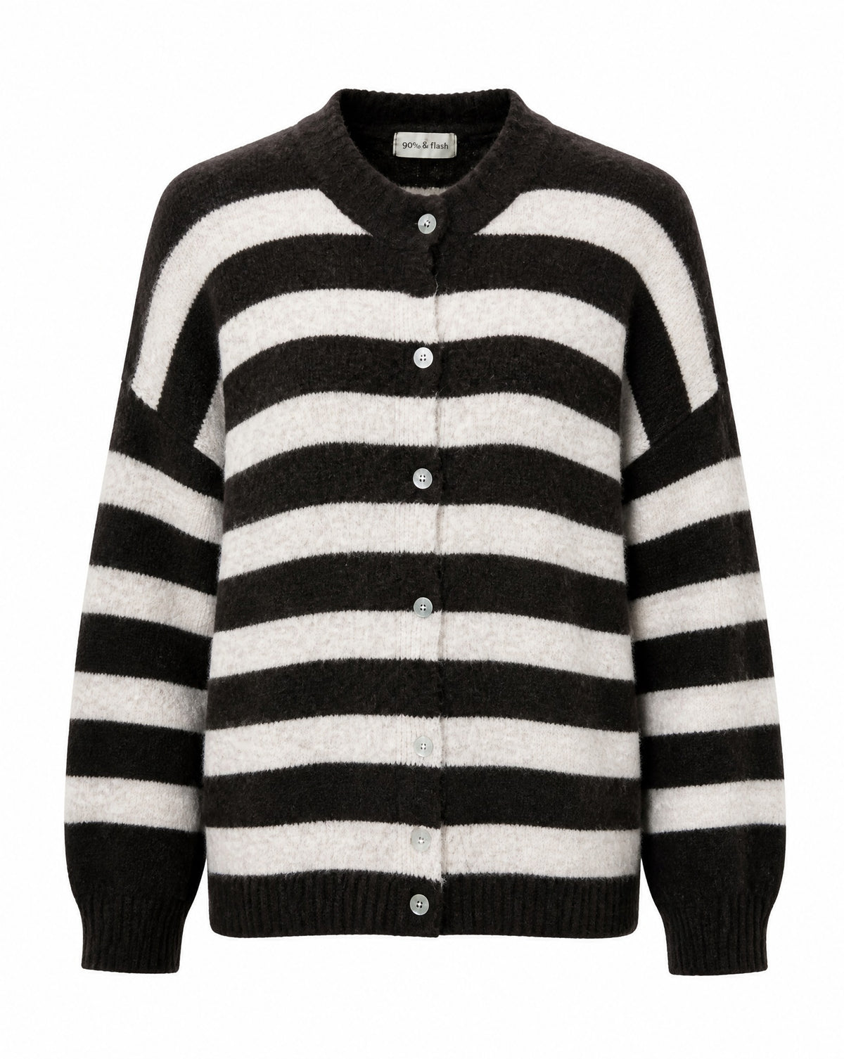 Strickjacke mit Streifen
