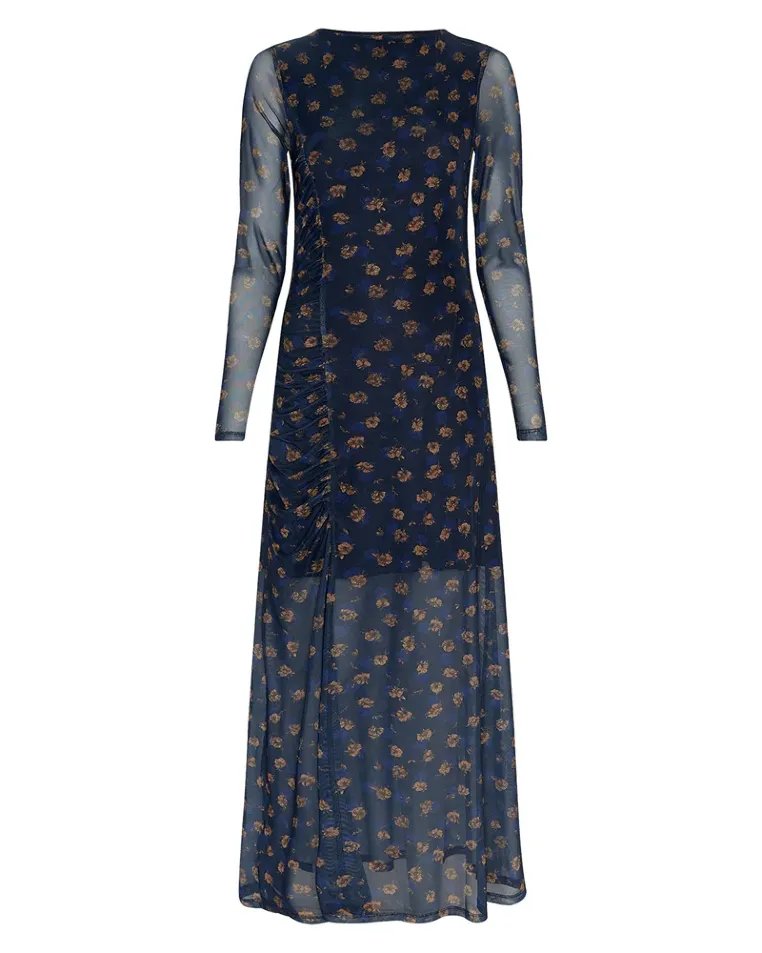 MSCH Copenhagen Kleider Mari Blue Flwr