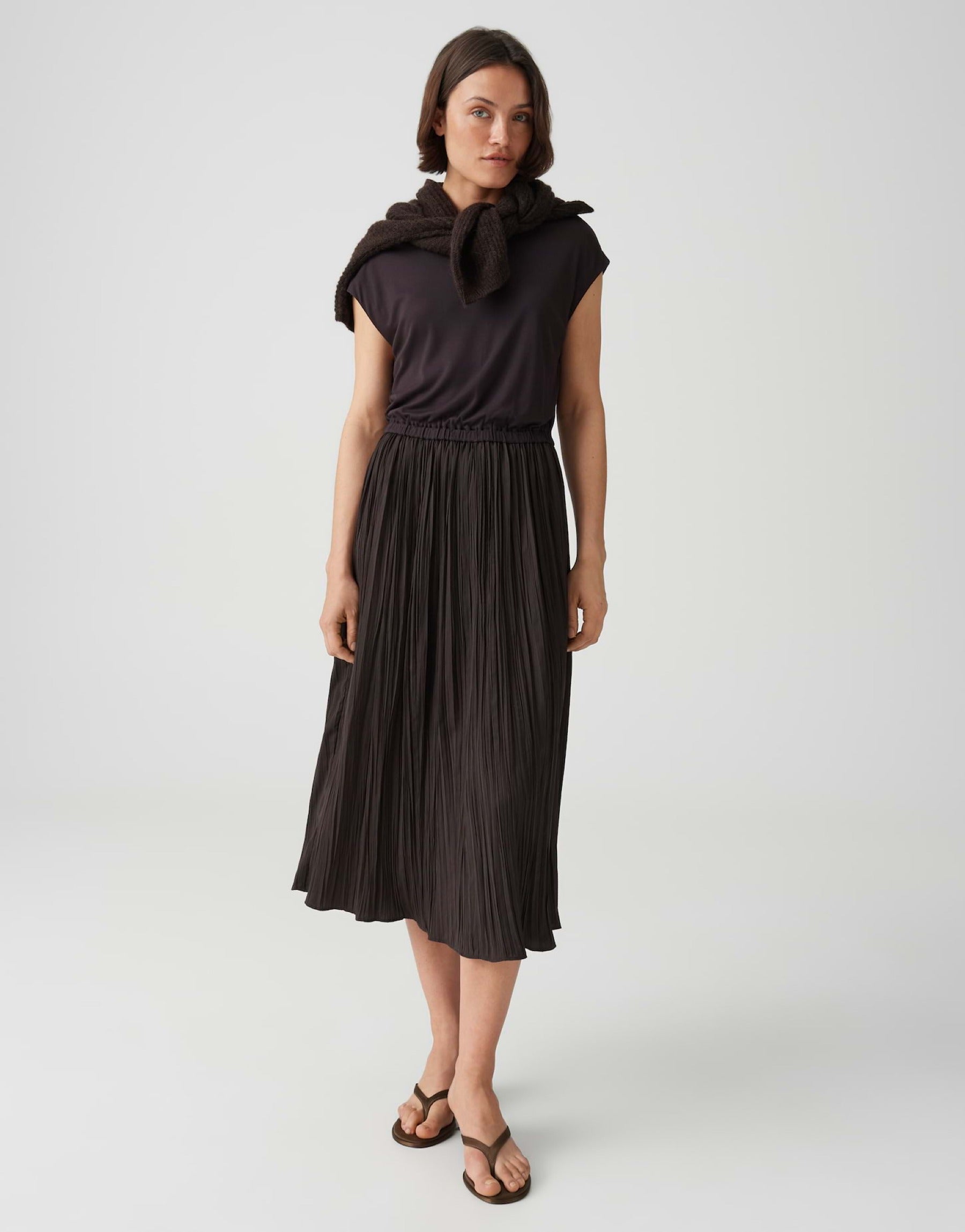 Plissiertes Midikleid WABELLA