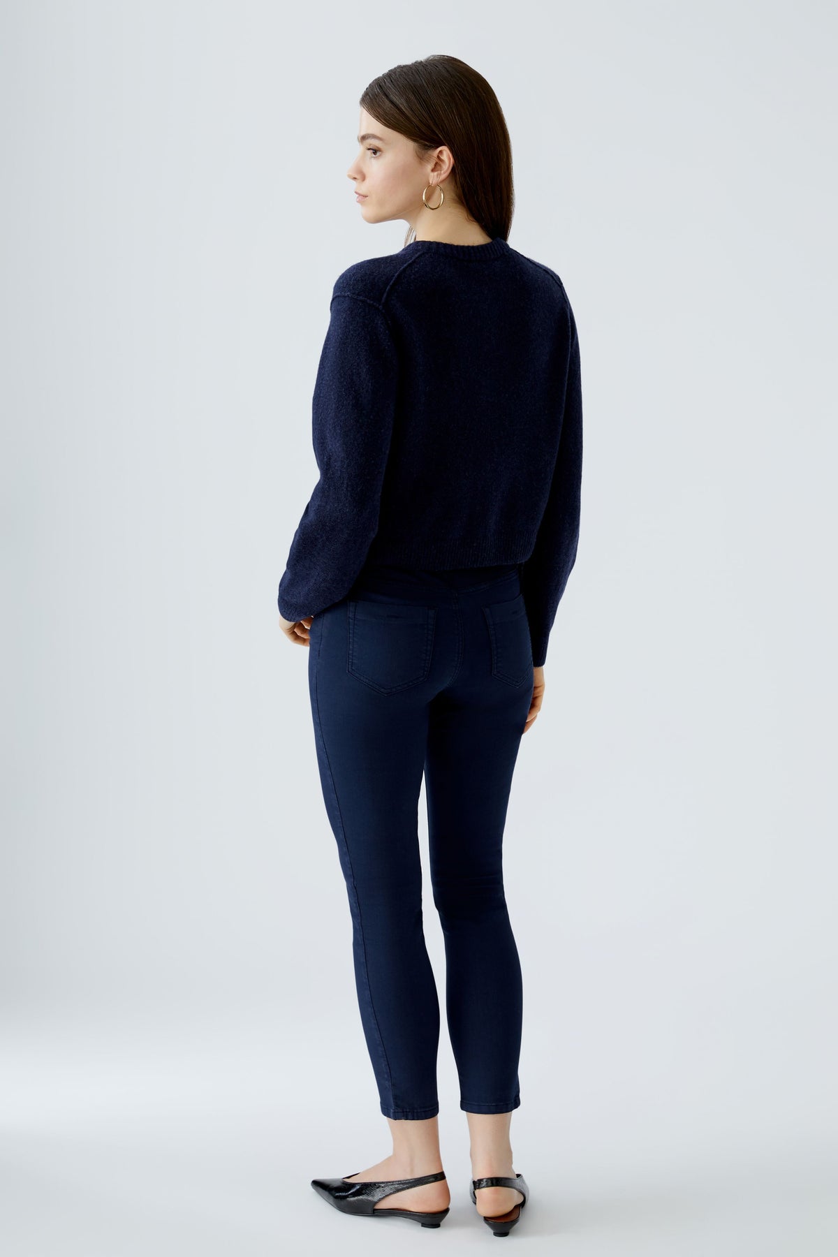 Oui Strickjacken Darkblue