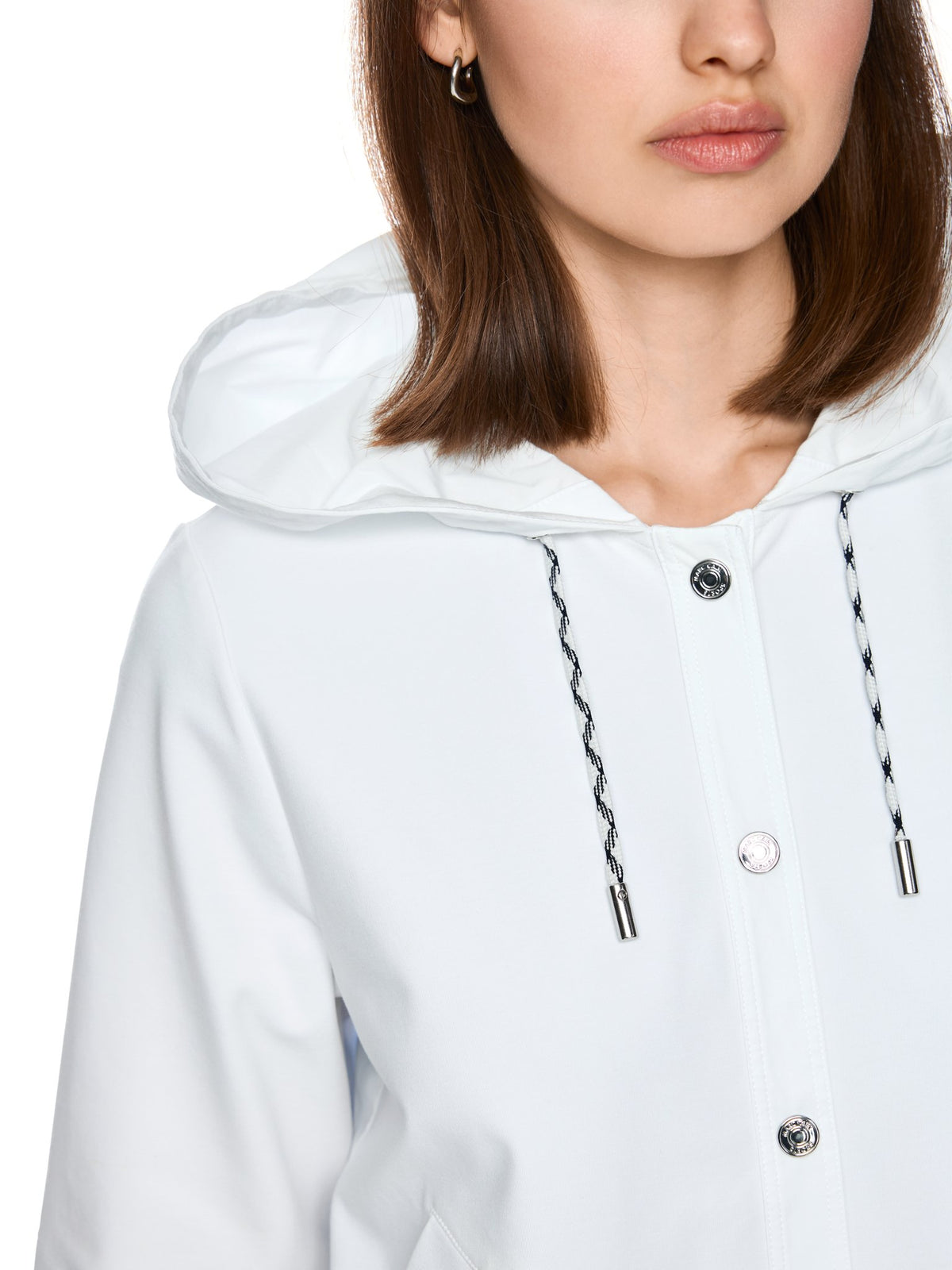 Jacke mit Kapuze und 3/4 Arm