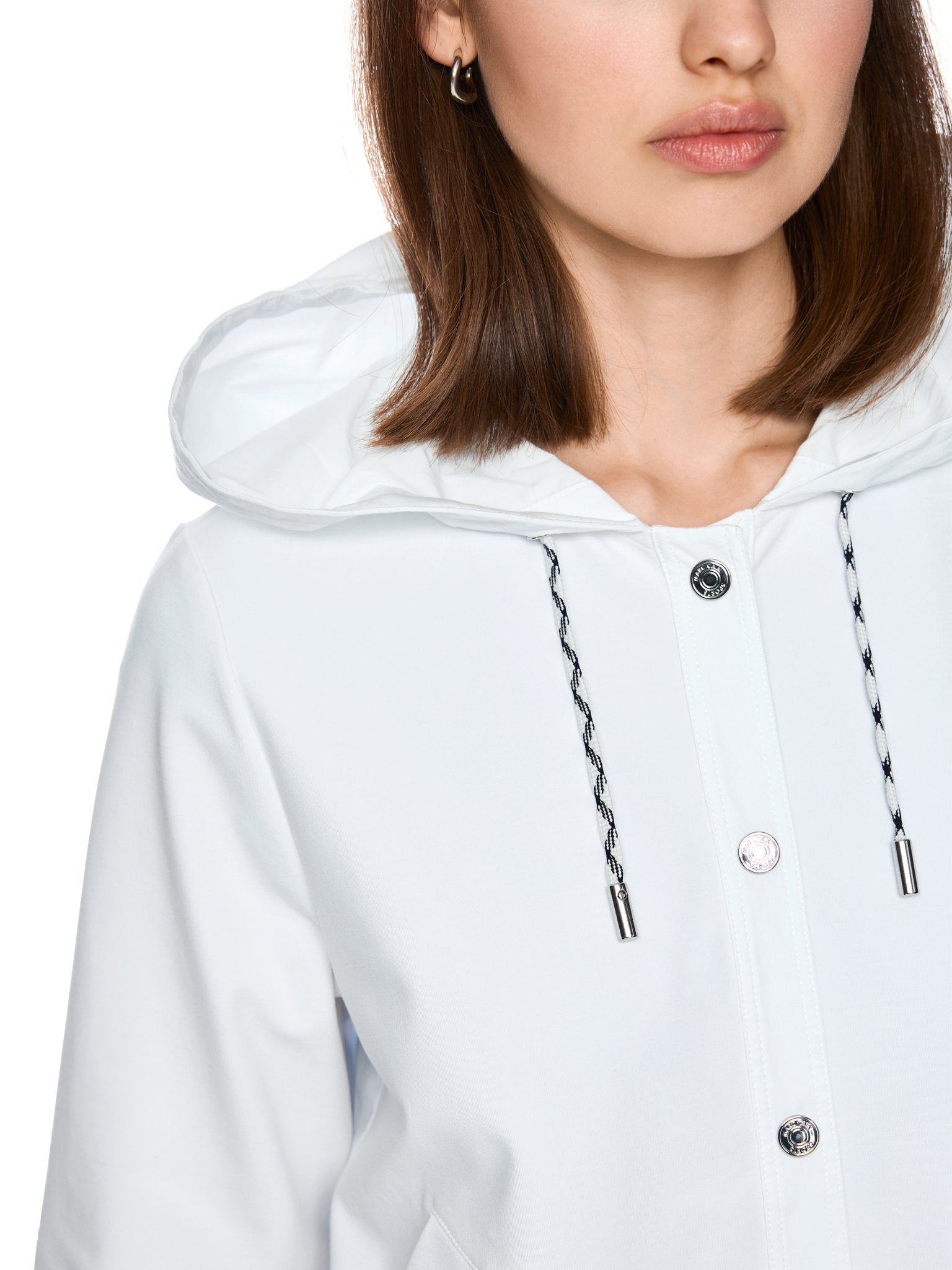 Jacke mit Kapuze und 3/4 Arm