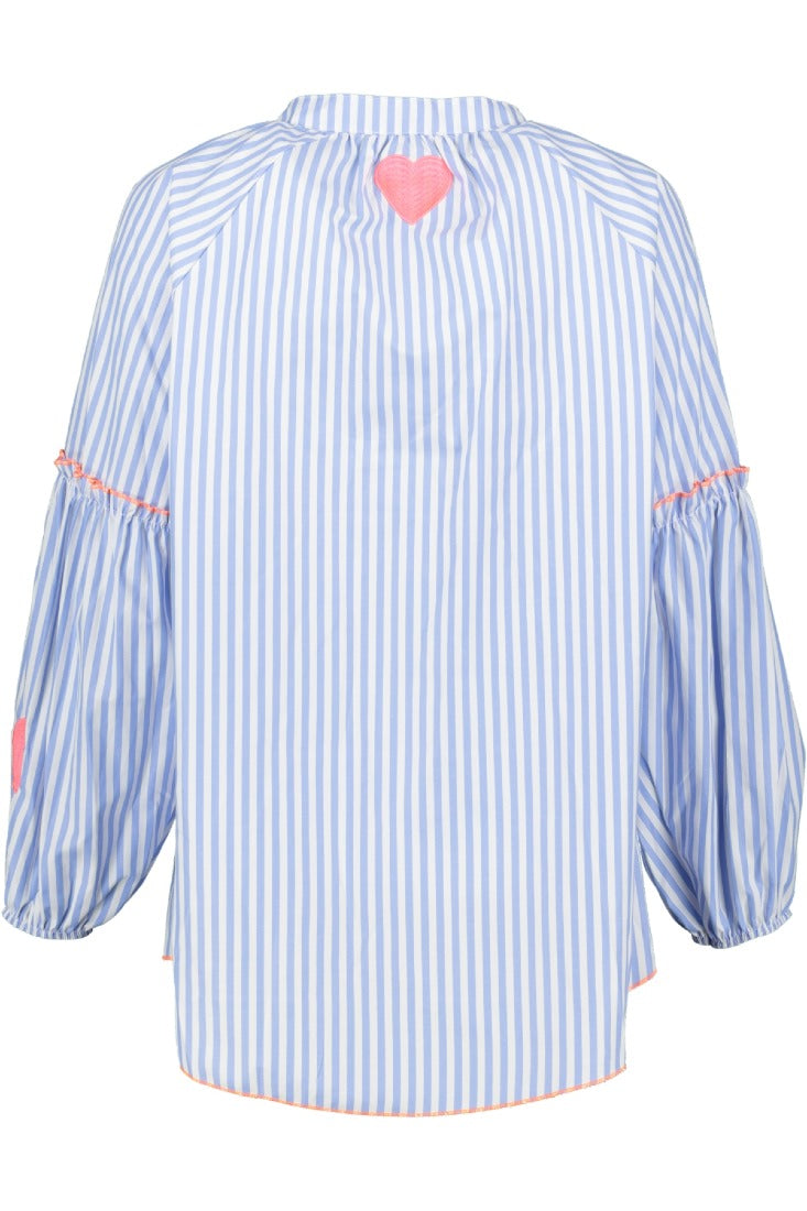 Goose Flash Blusen Blau/Weiß