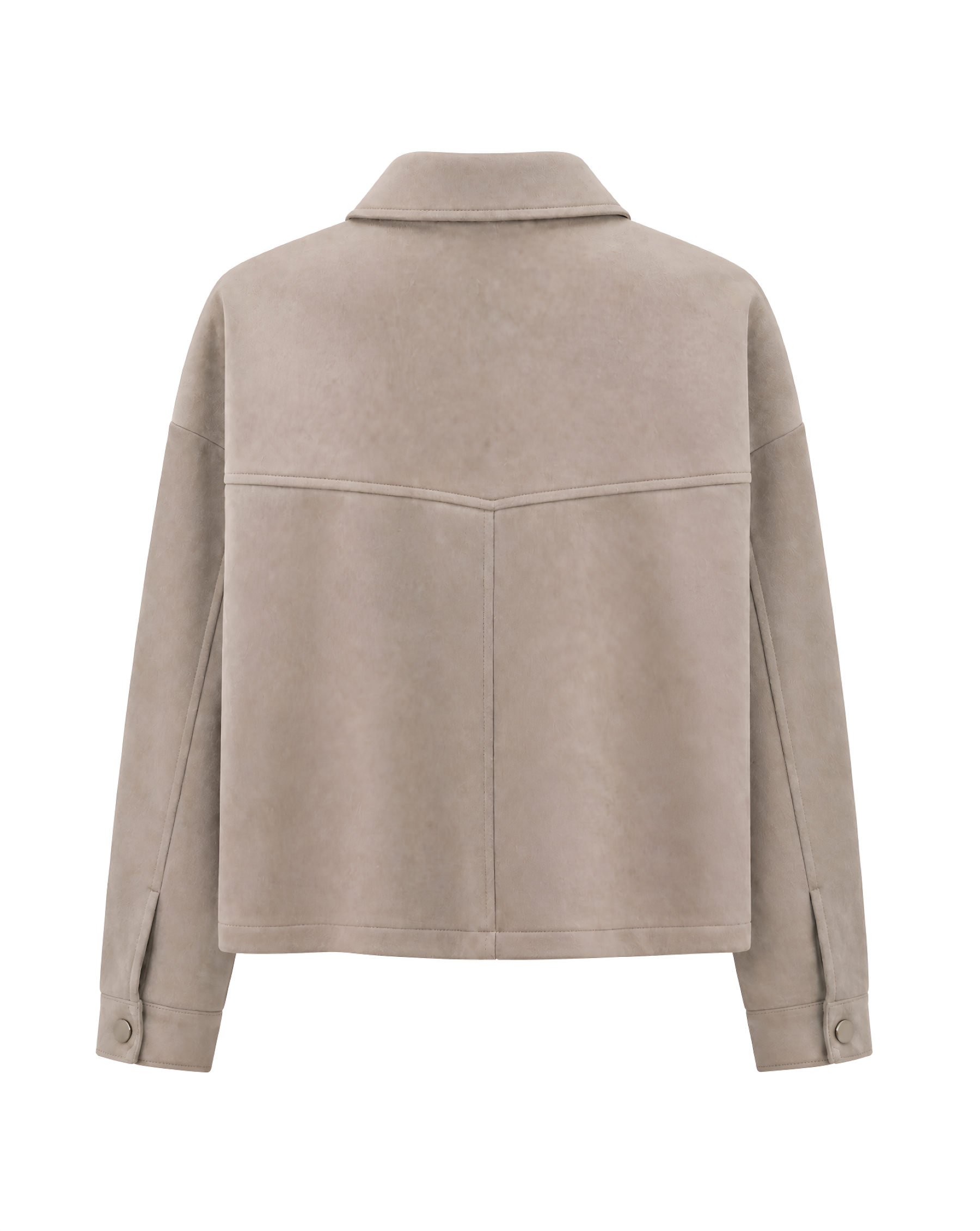 Jacke in Veloursleder-Optik