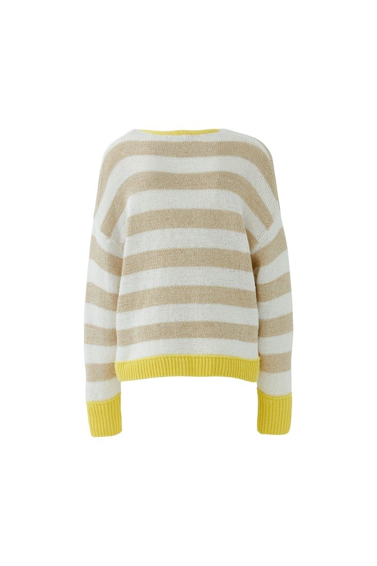 Strickpullover mit Streifen