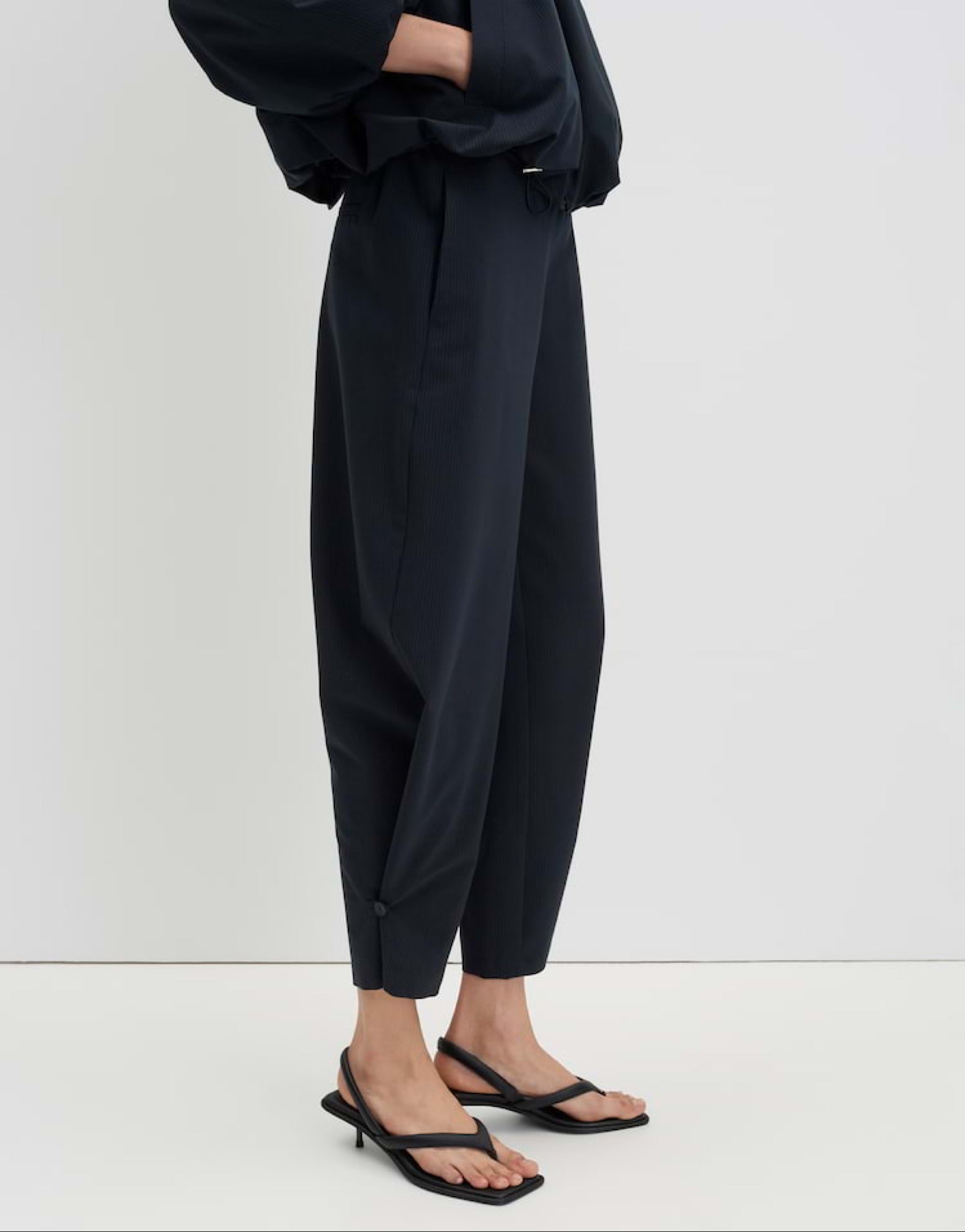 Businesshose Charlie Curved Pinstripe