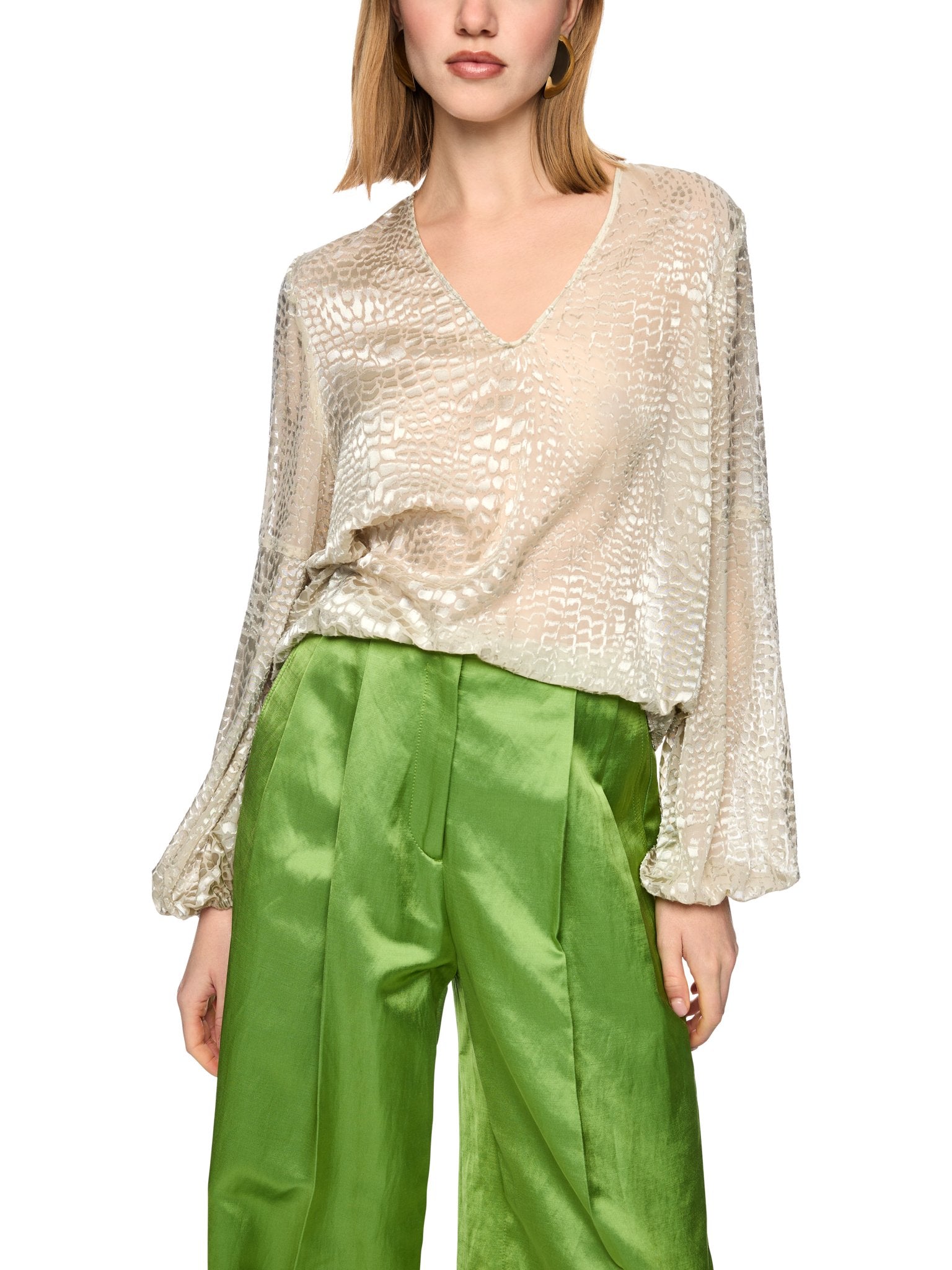 MarcCain Collections Blusen Bright Ecru