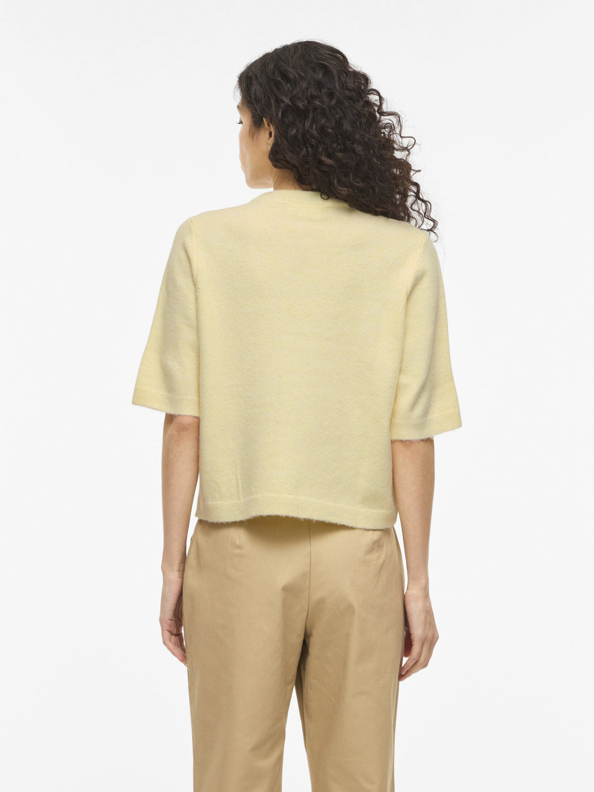 VILA Strickjacken Pastel Yellow/Melange