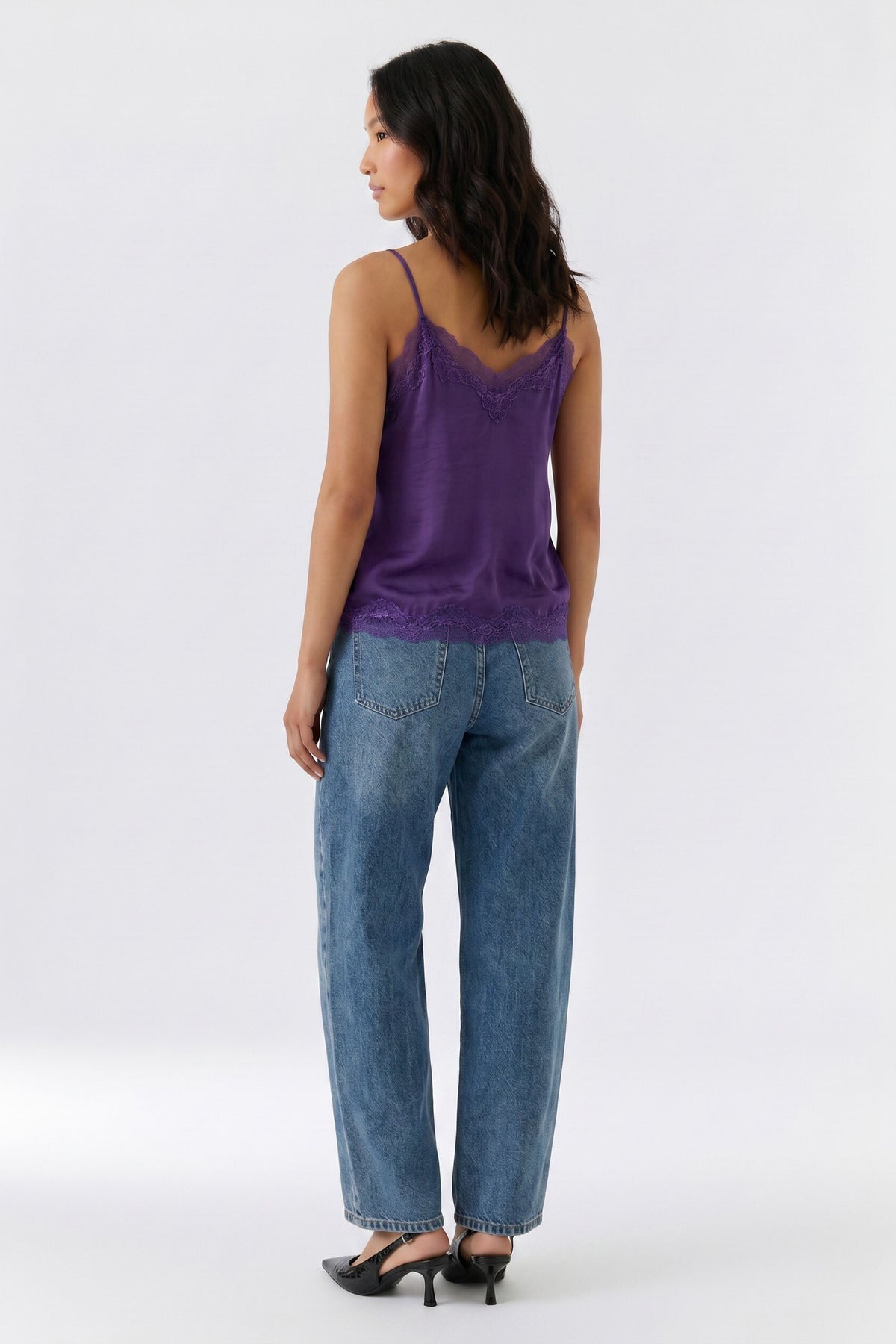 Top mit Spitze