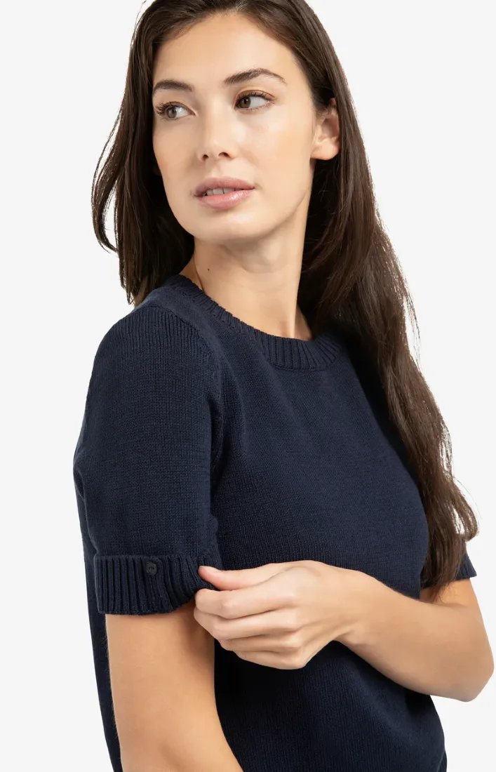 Yaya Strickpullover Navy Blazer Blue