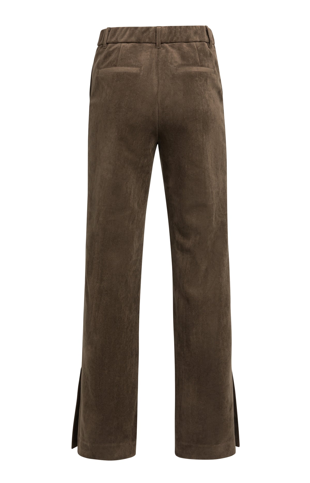 Hose aus Velourslederimitat