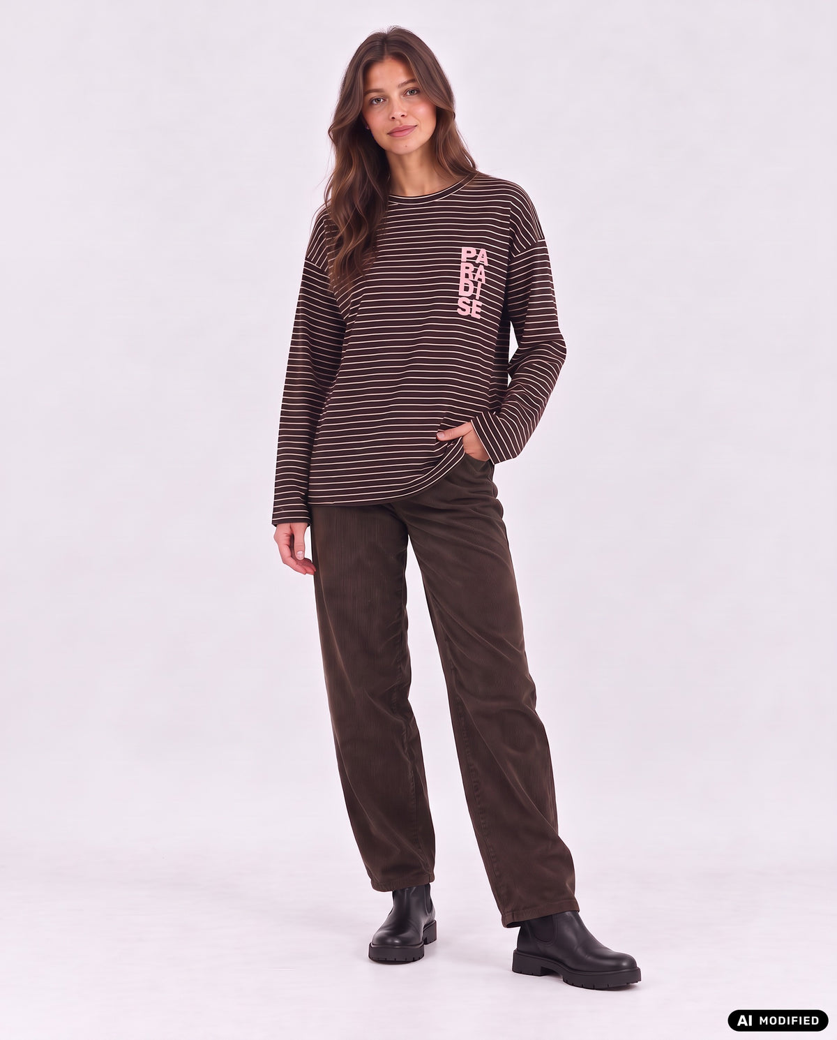 Longsleeve mit Backprint