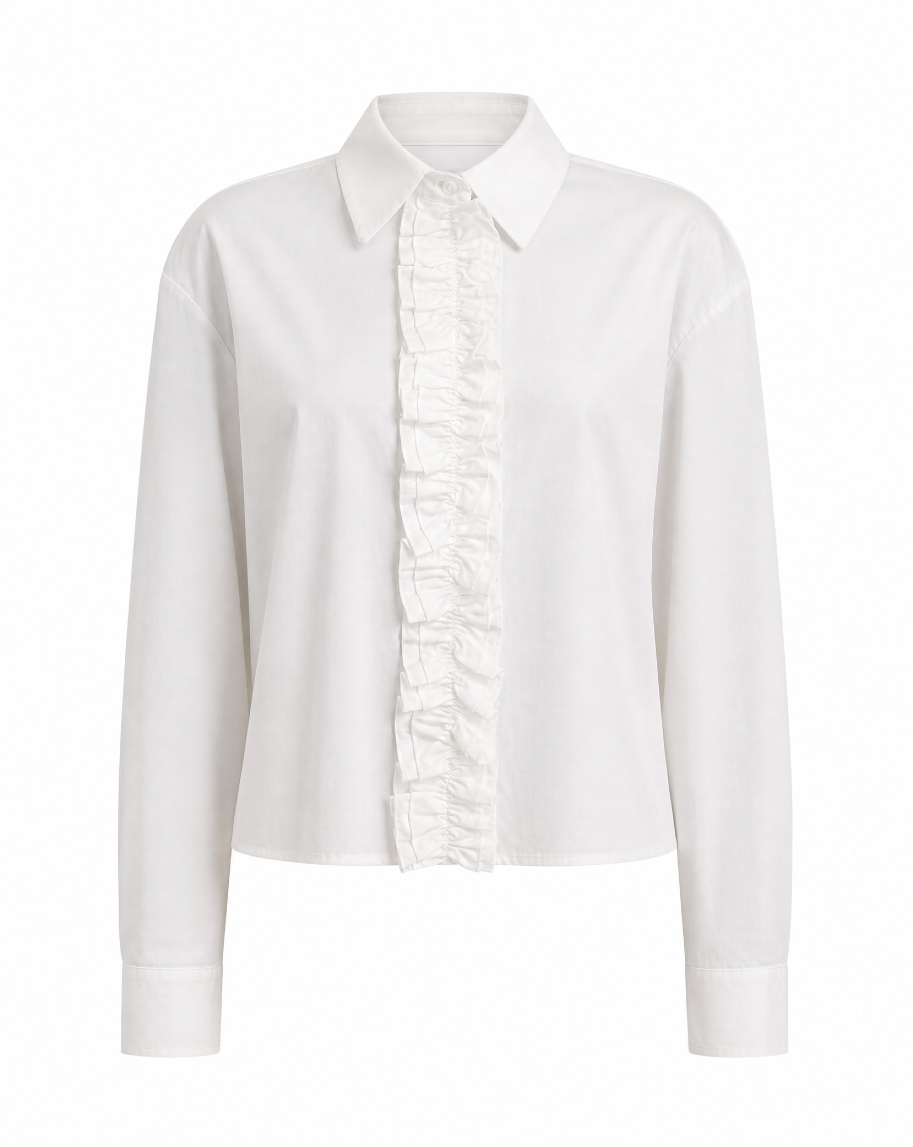 Bluse mit Rüschen