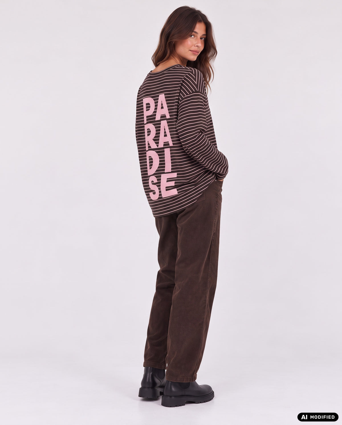 Longsleeve mit Backprint