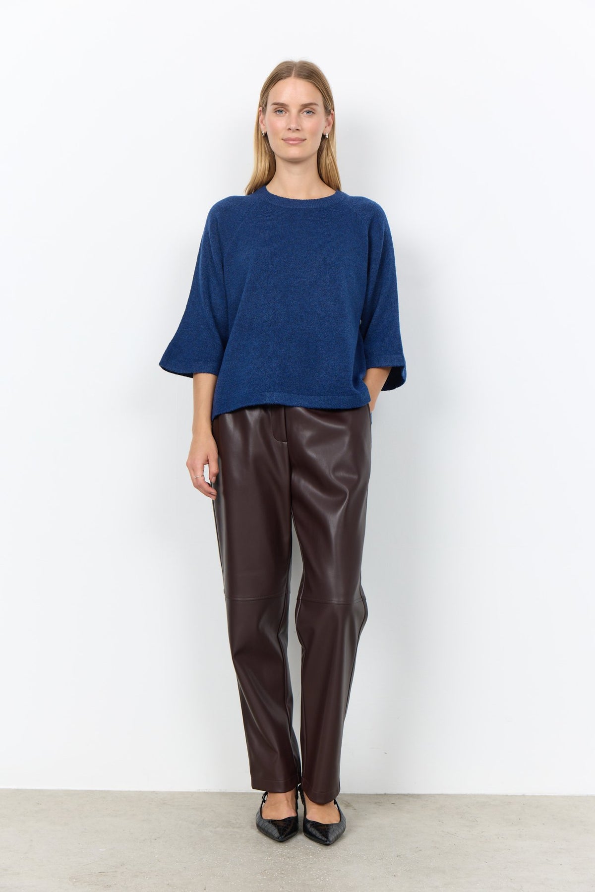 Soyaconcept Strickpullover Navy Peony Melange