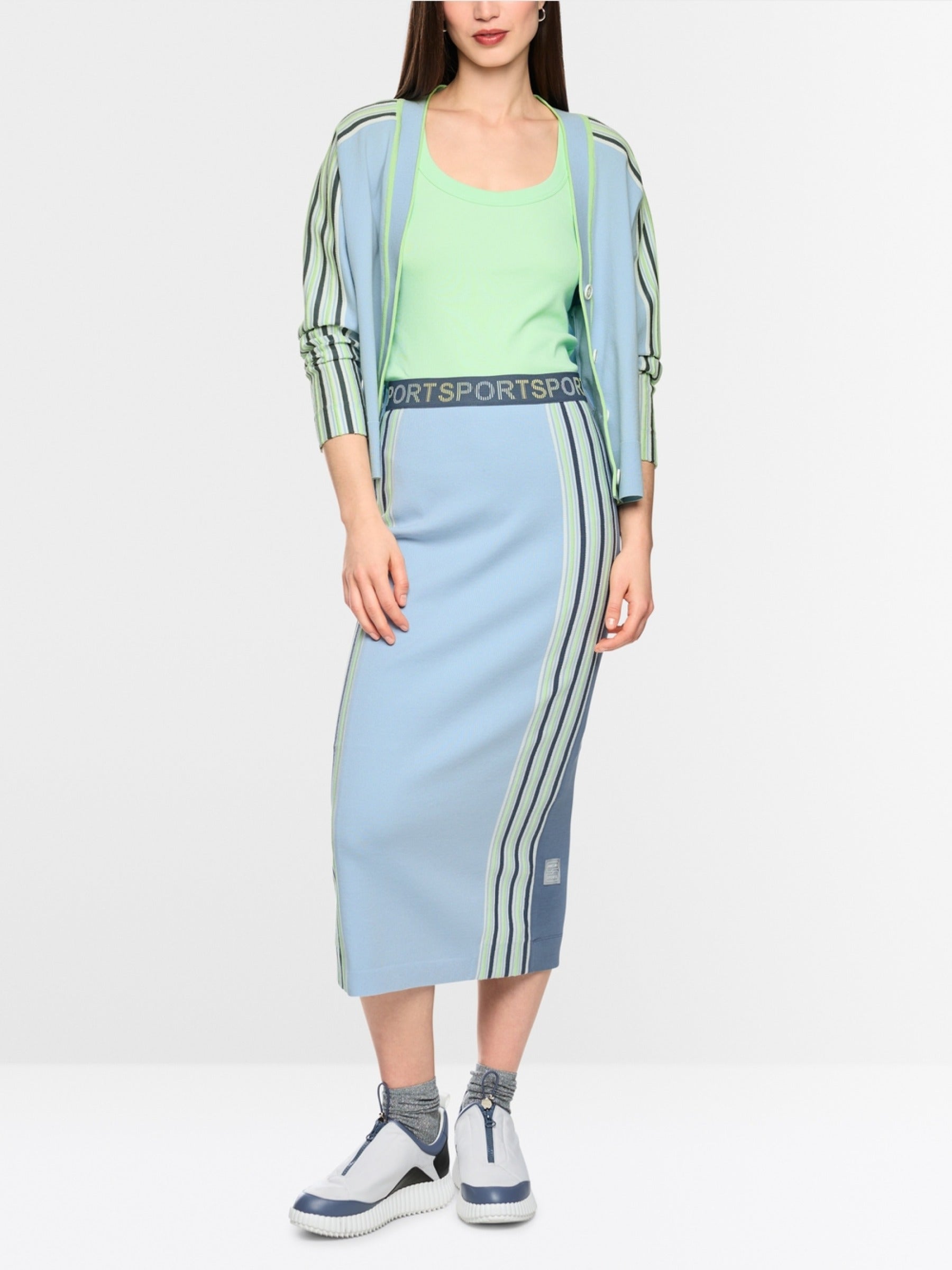 Cardigan mit seitlichen Streifen