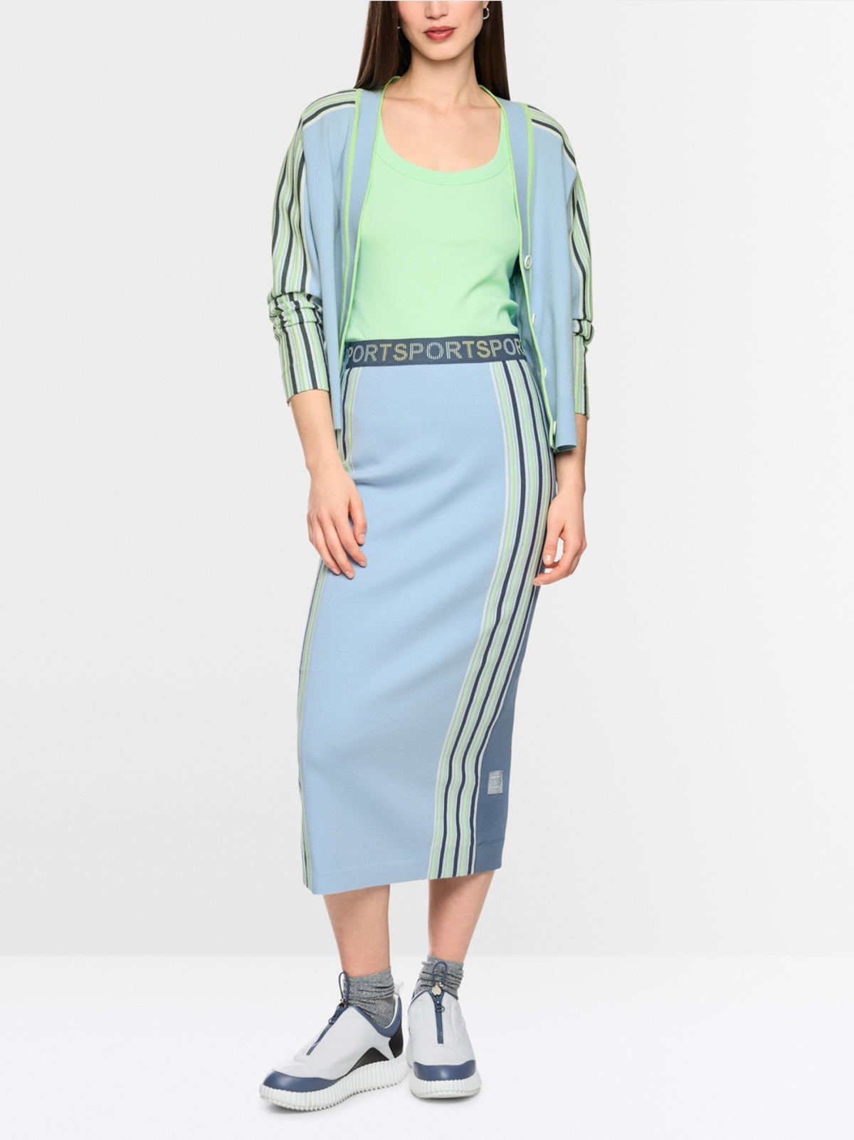 Cardigan mit seitlichen Streifen