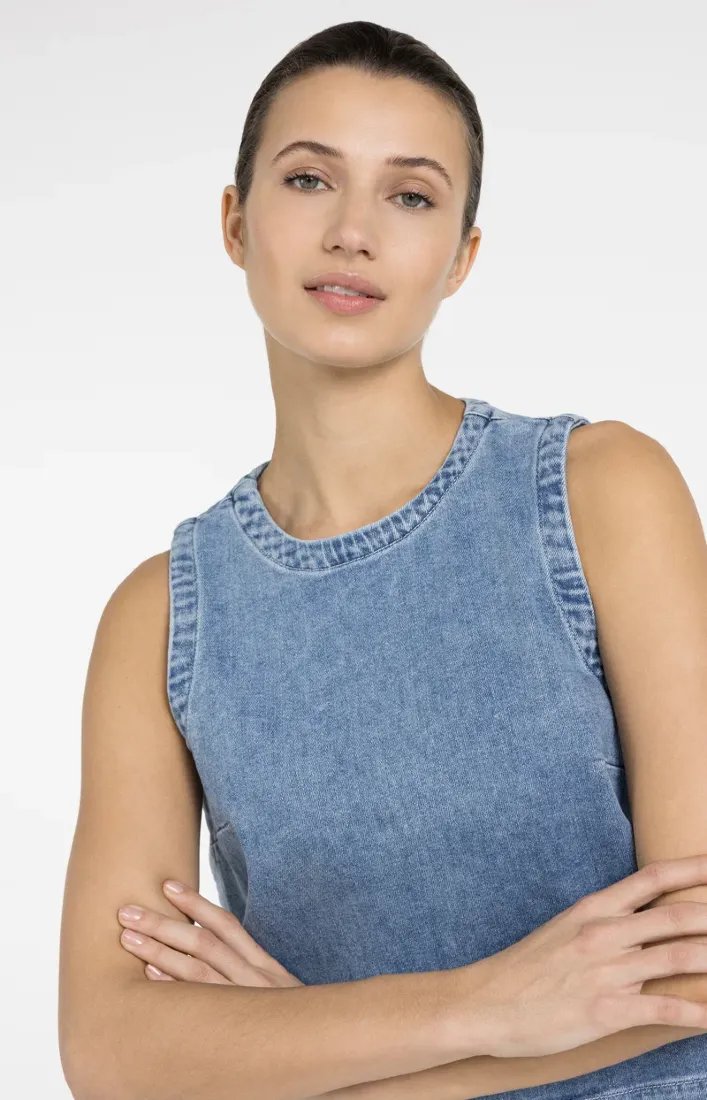 Jeanstop mit Ziernähten