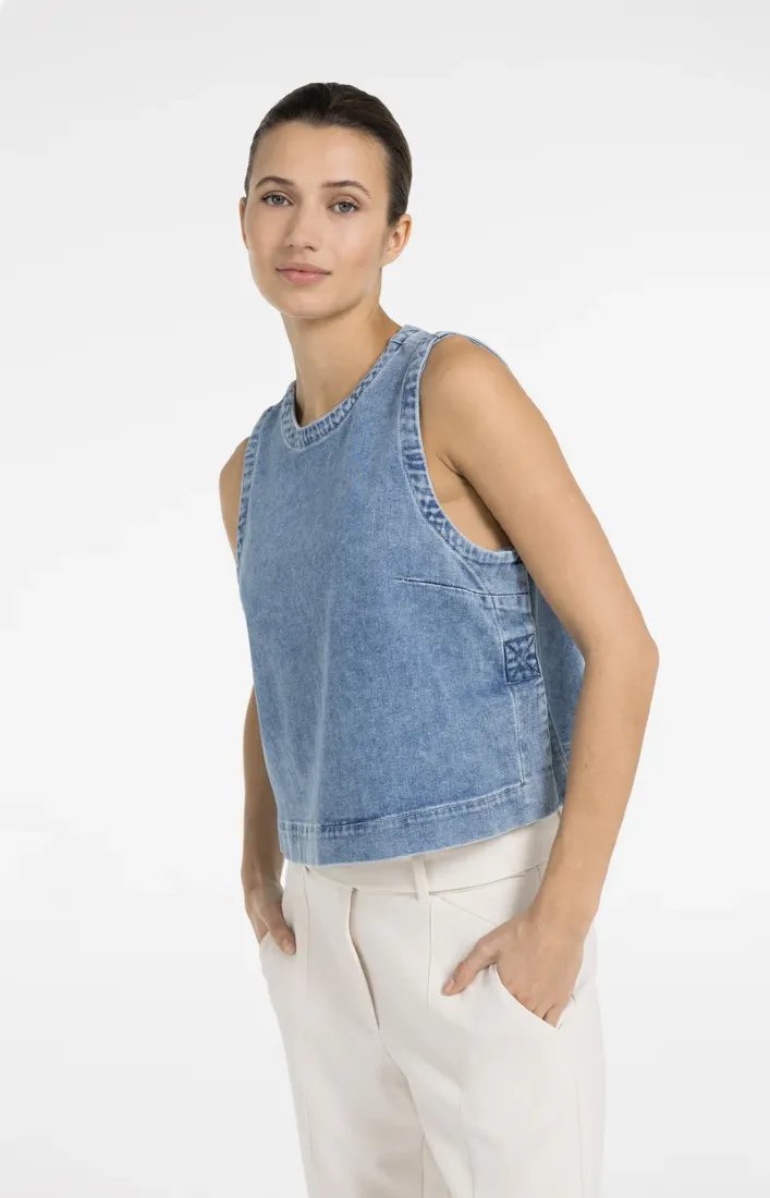 Jeanstop mit Ziernähten