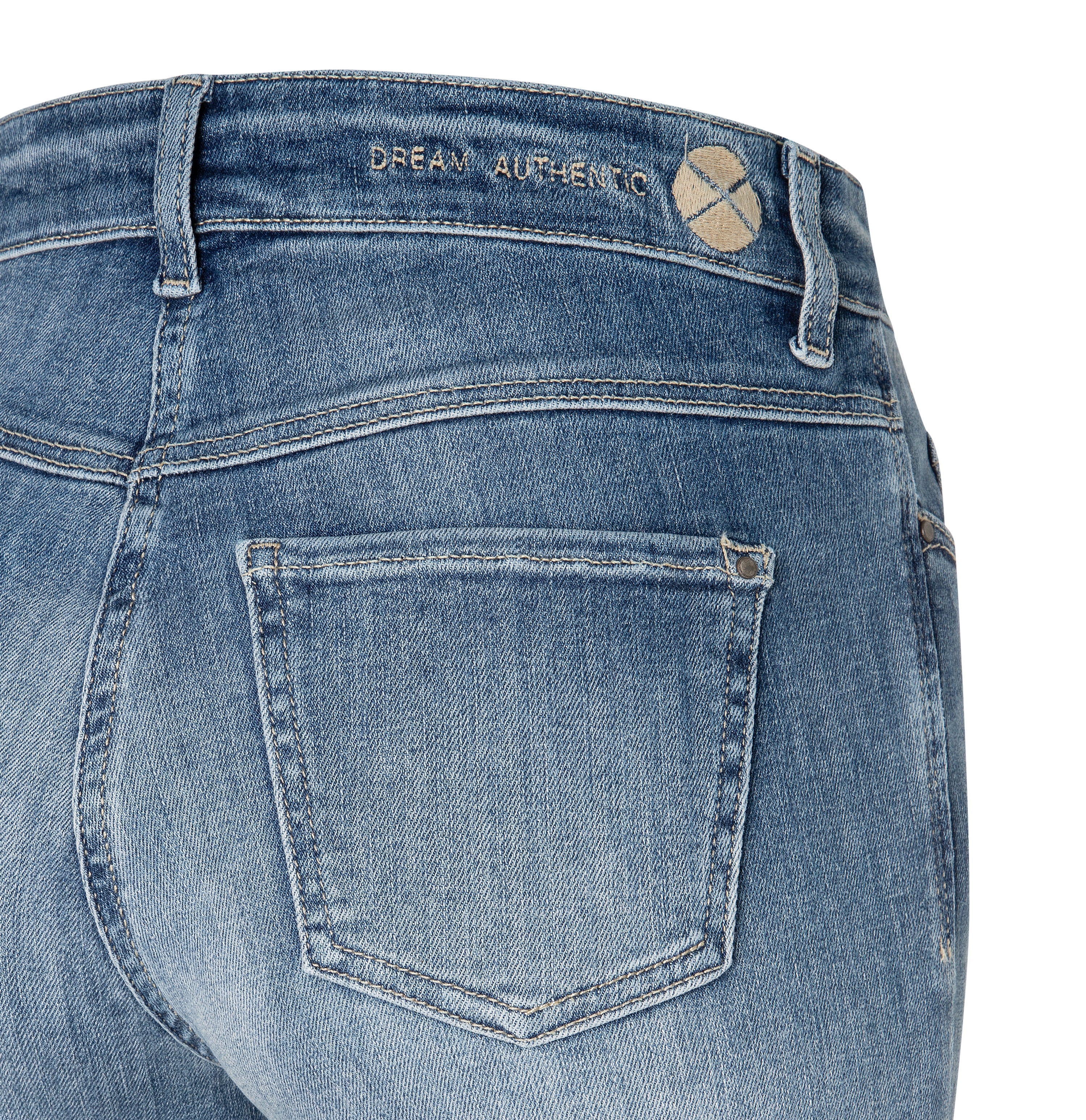 MAC Wide Leg Authentic Sky Blue Wash