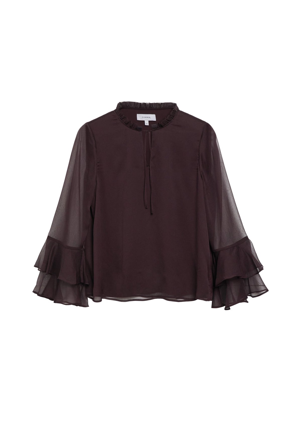 Bluse mit Volants