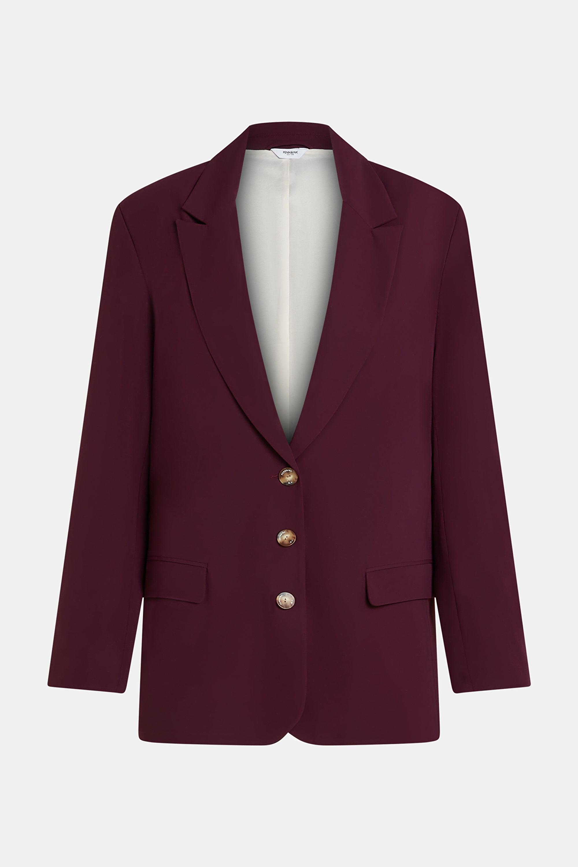 Penn & Ink Blazer Aubergine