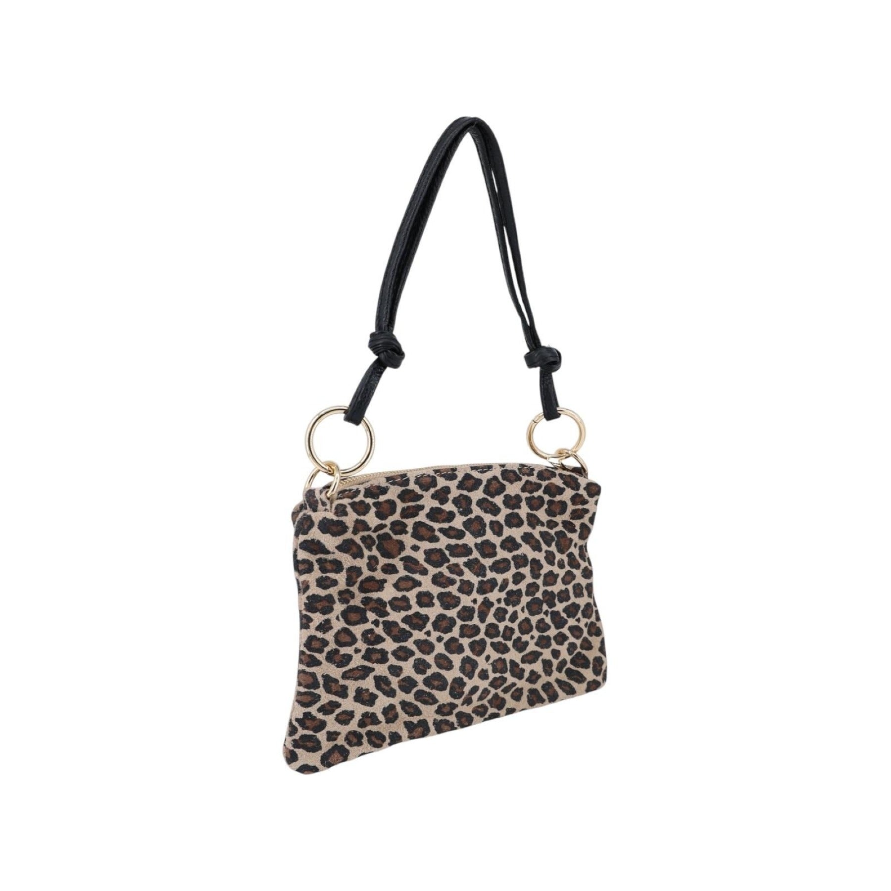 Wildleder Tasche mit Leo Muster