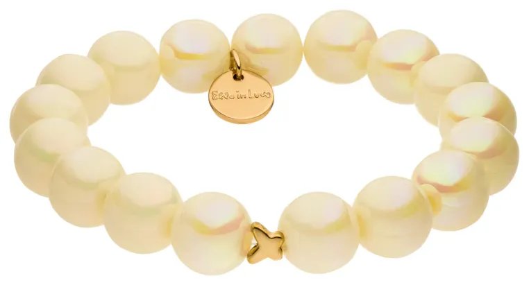 Perlenarmband Champagner Glow