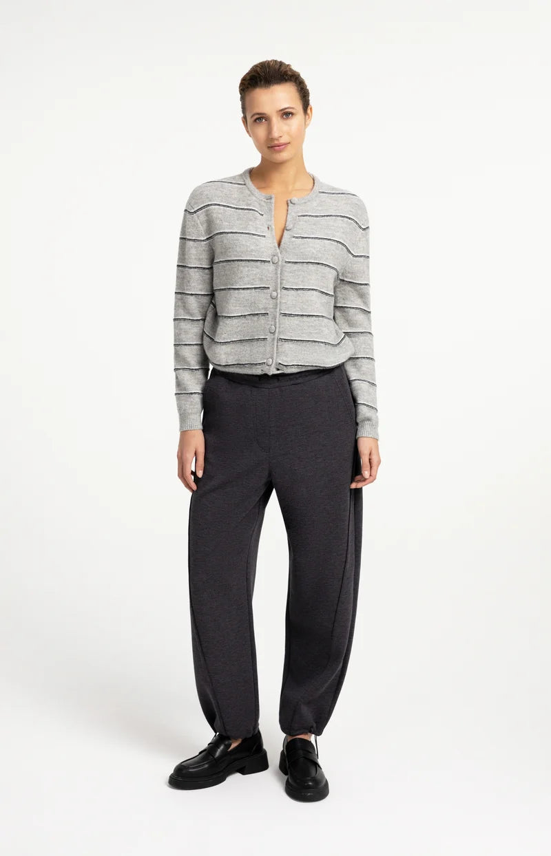 Strick-Cardigan mit Kordelzug