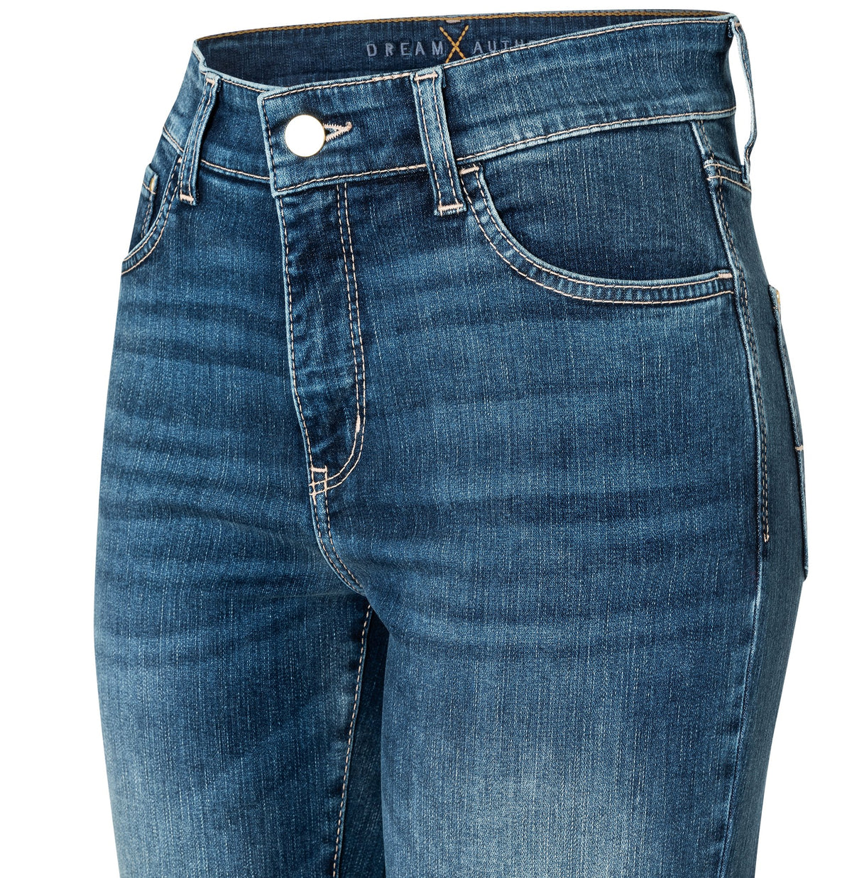 MAC Skinny Fit Medium Blue Basic Wash