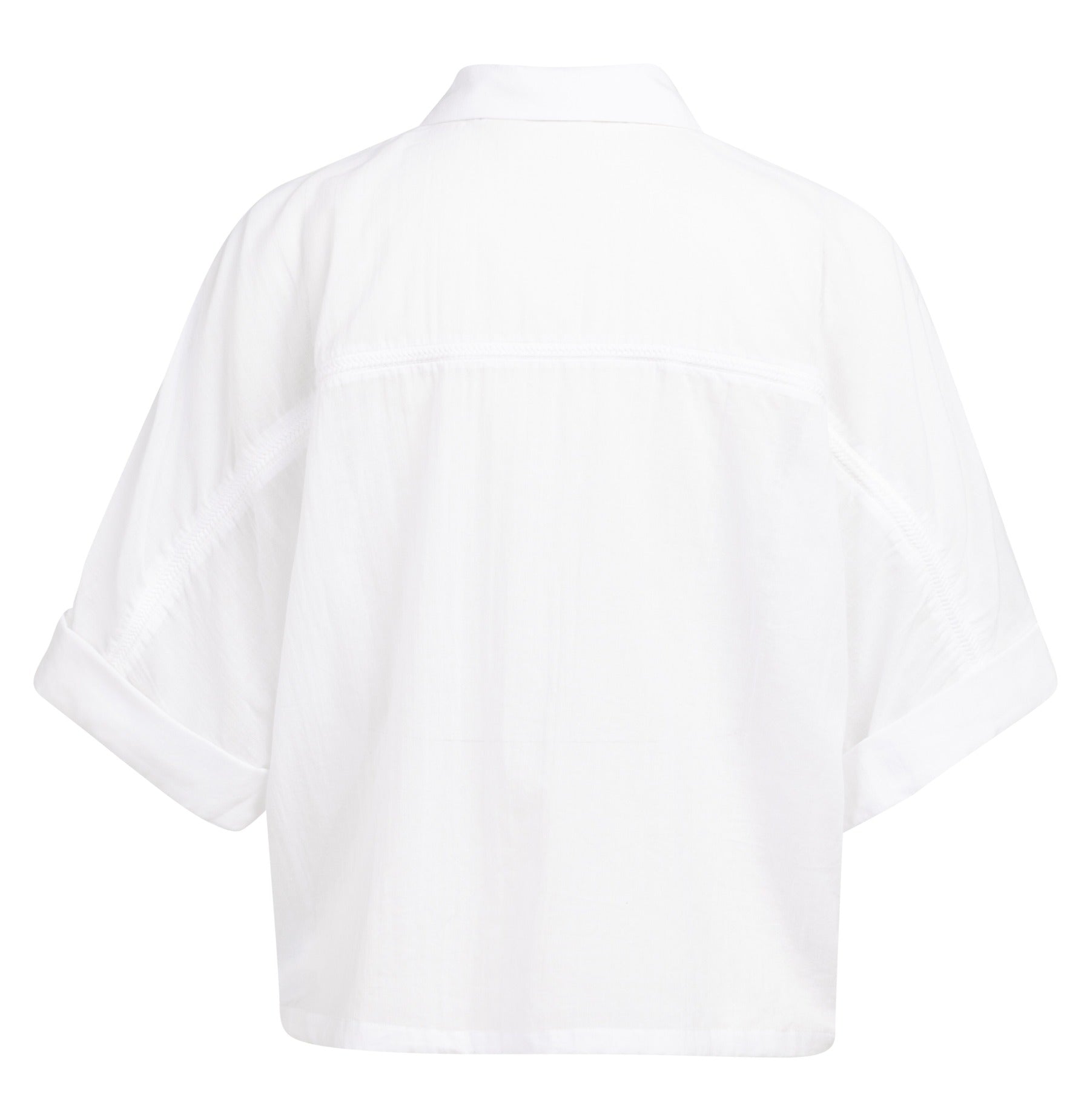 Bluse mit geflochtenen Einsätzen