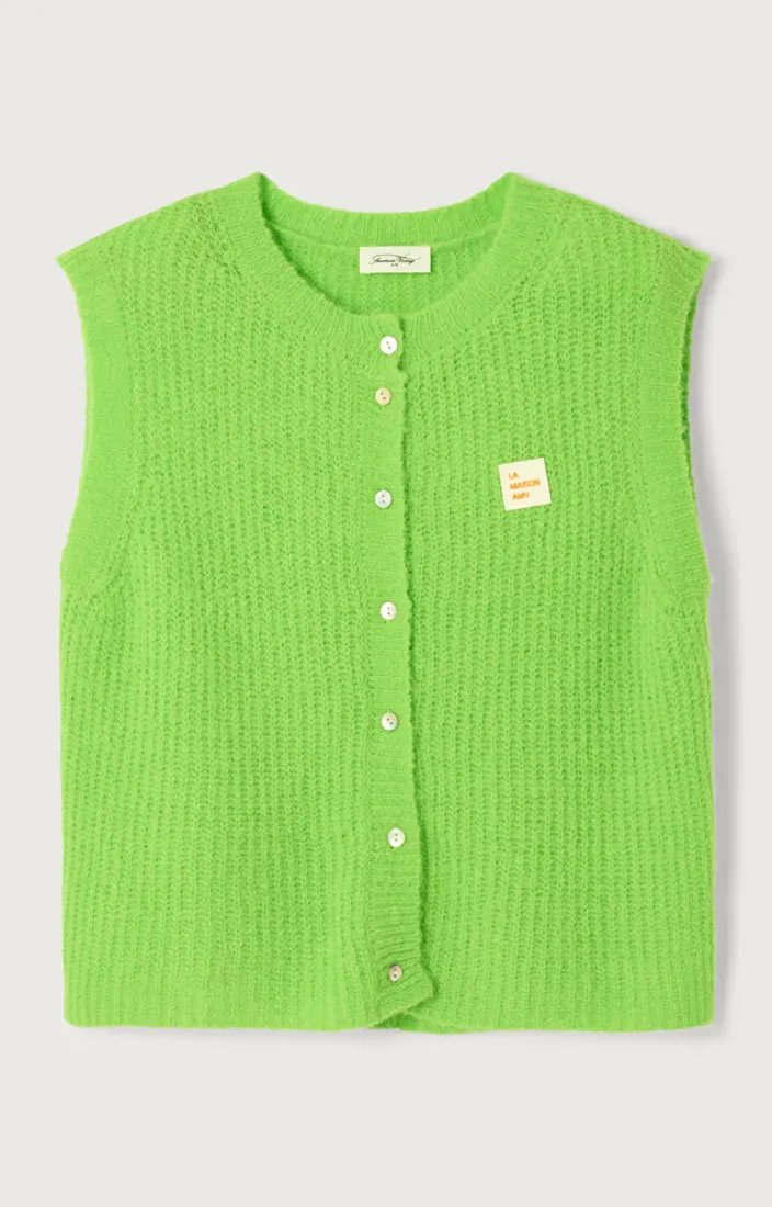 American Vintage sweatervest Absinthe Fluo