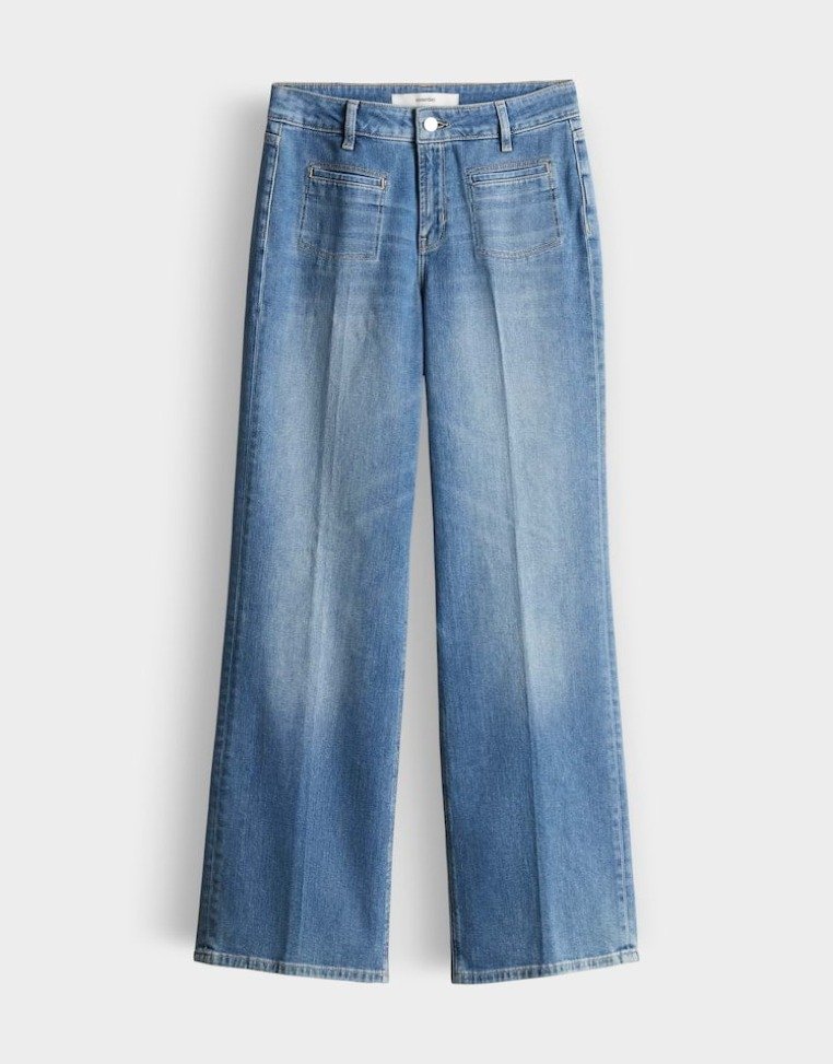 someday Wide Leg Mid Ocean Blue
